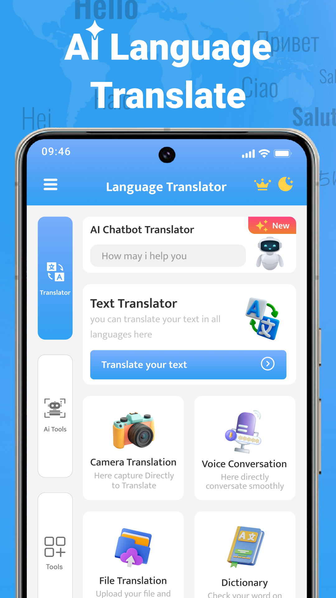اسکرین شات 8 برنامه All Language Translation