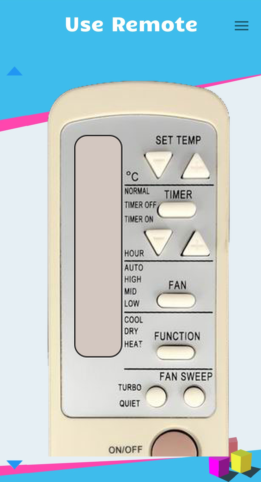 اسکرین شات 4 برنامه Remote Control for Haier AC