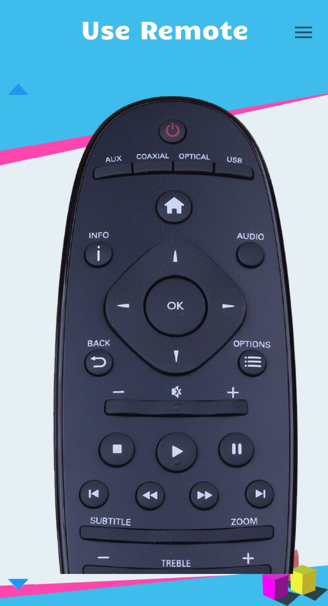 اسکرین شات 2 برنامه Remote for Philips Sound Bar
