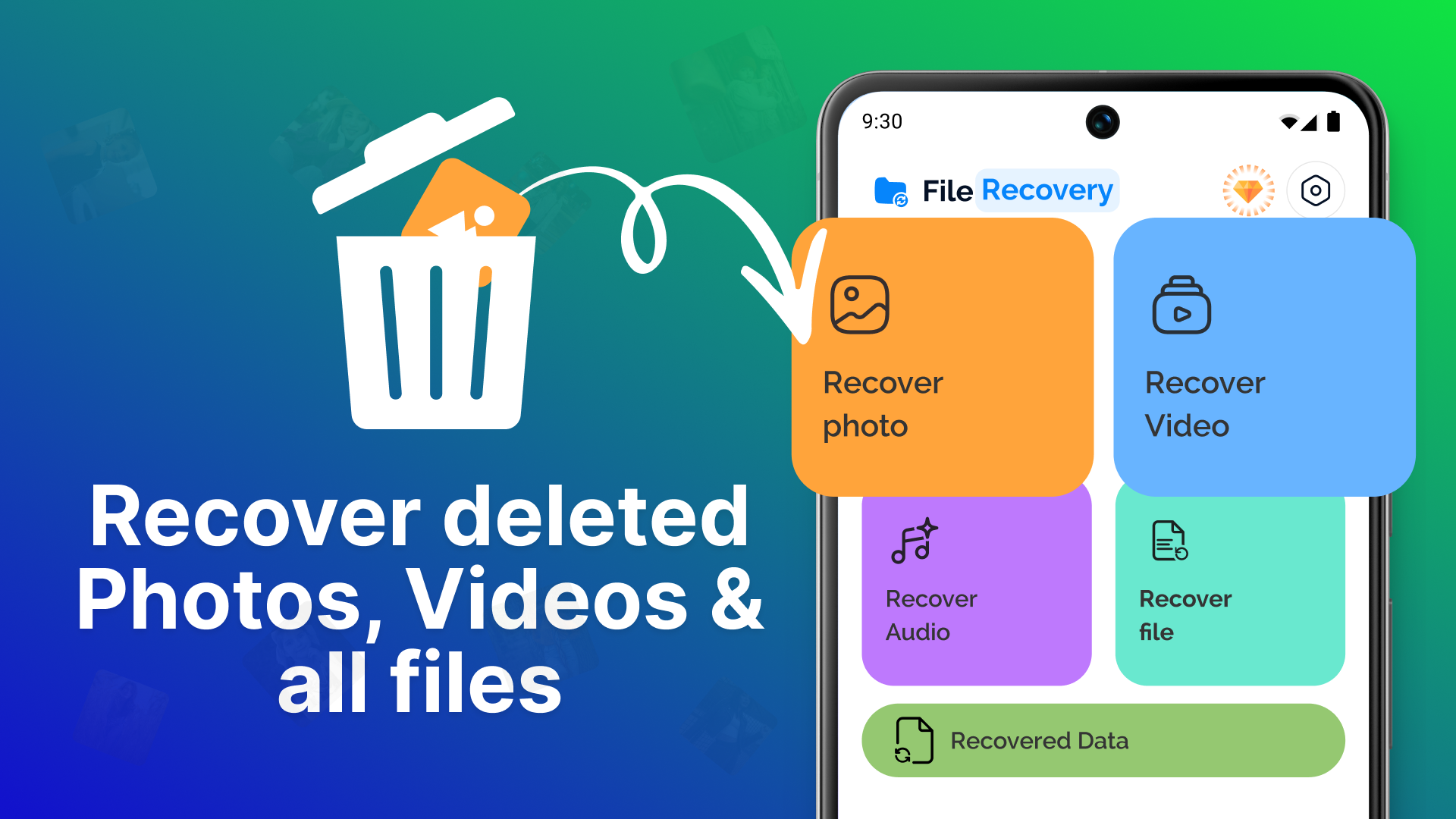 اسکرین شات 2 برنامه All Recovery: Photos & Videos