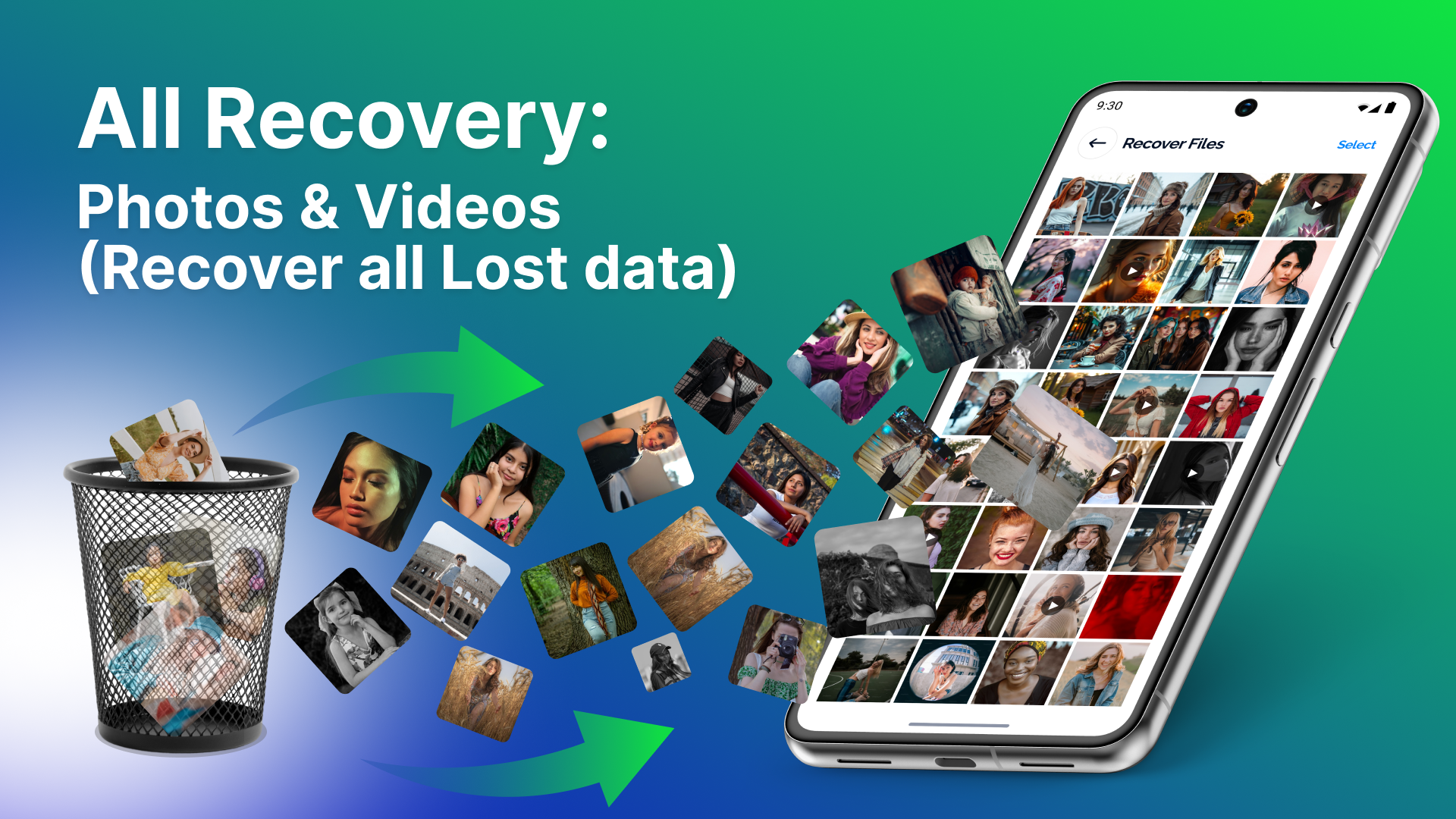اسکرین شات 1 برنامه All Recovery: Photos & Videos