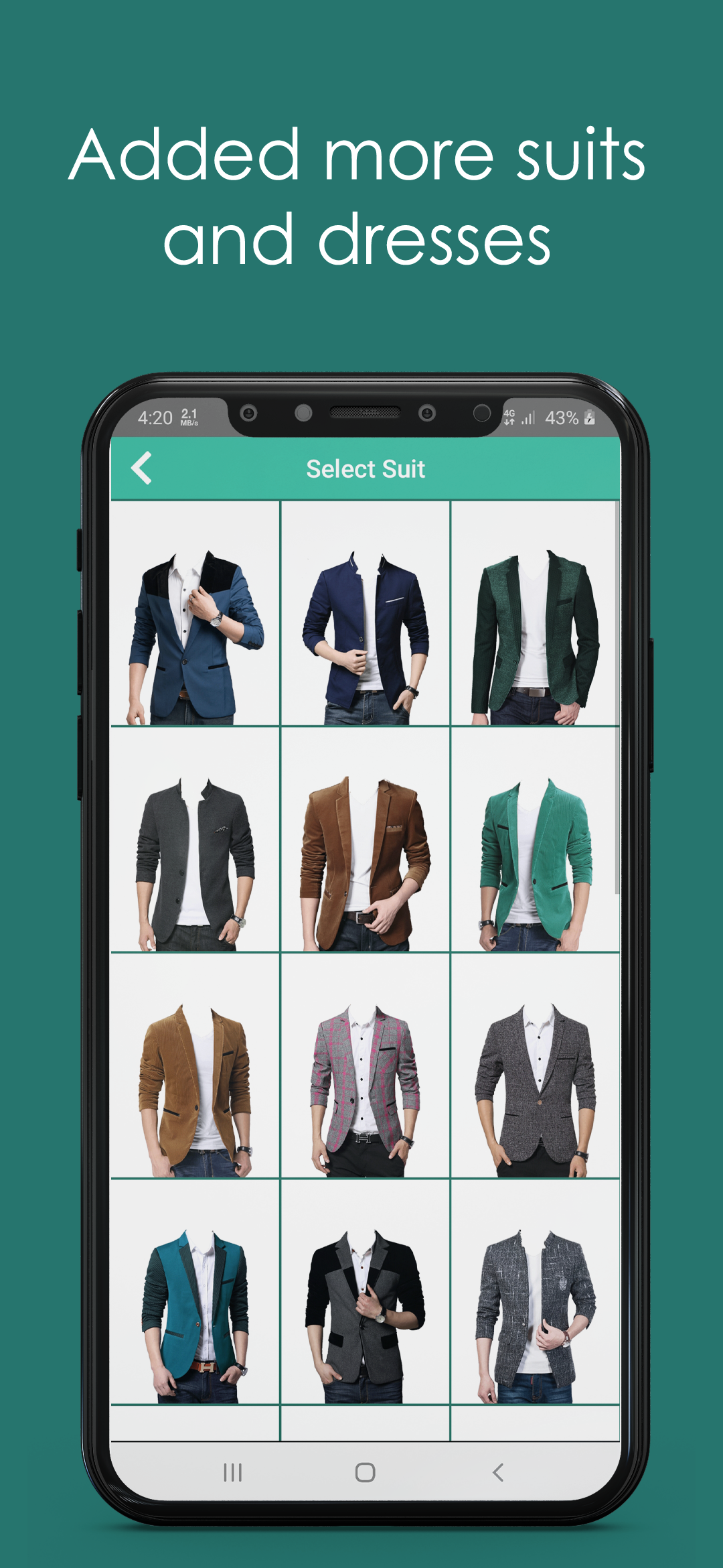 اسکرین شات 6 برنامه Casual Suit For Men