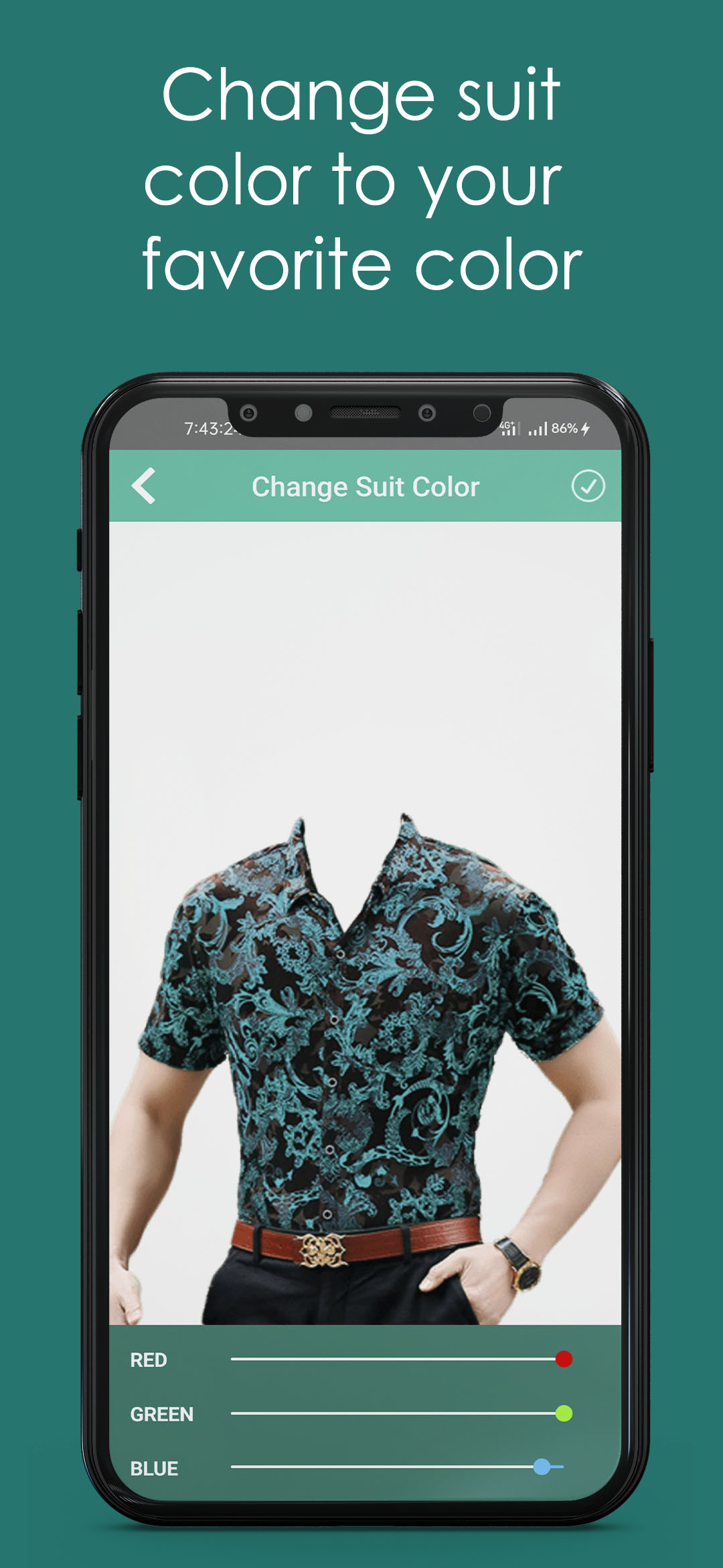 اسکرین شات 6 برنامه Fancy Shirt Photo Suit