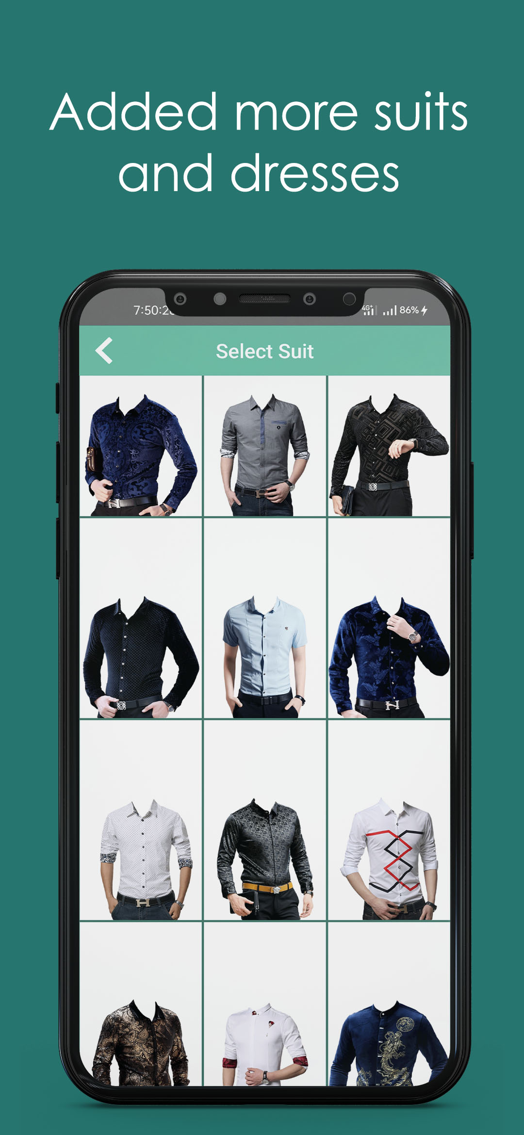 اسکرین شات 5 برنامه Fancy Shirt Photo Suit