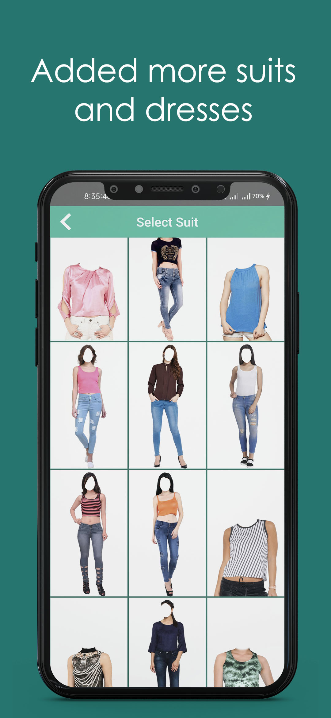 اسکرین شات 4 برنامه Girl Jeans Top Photo Suit