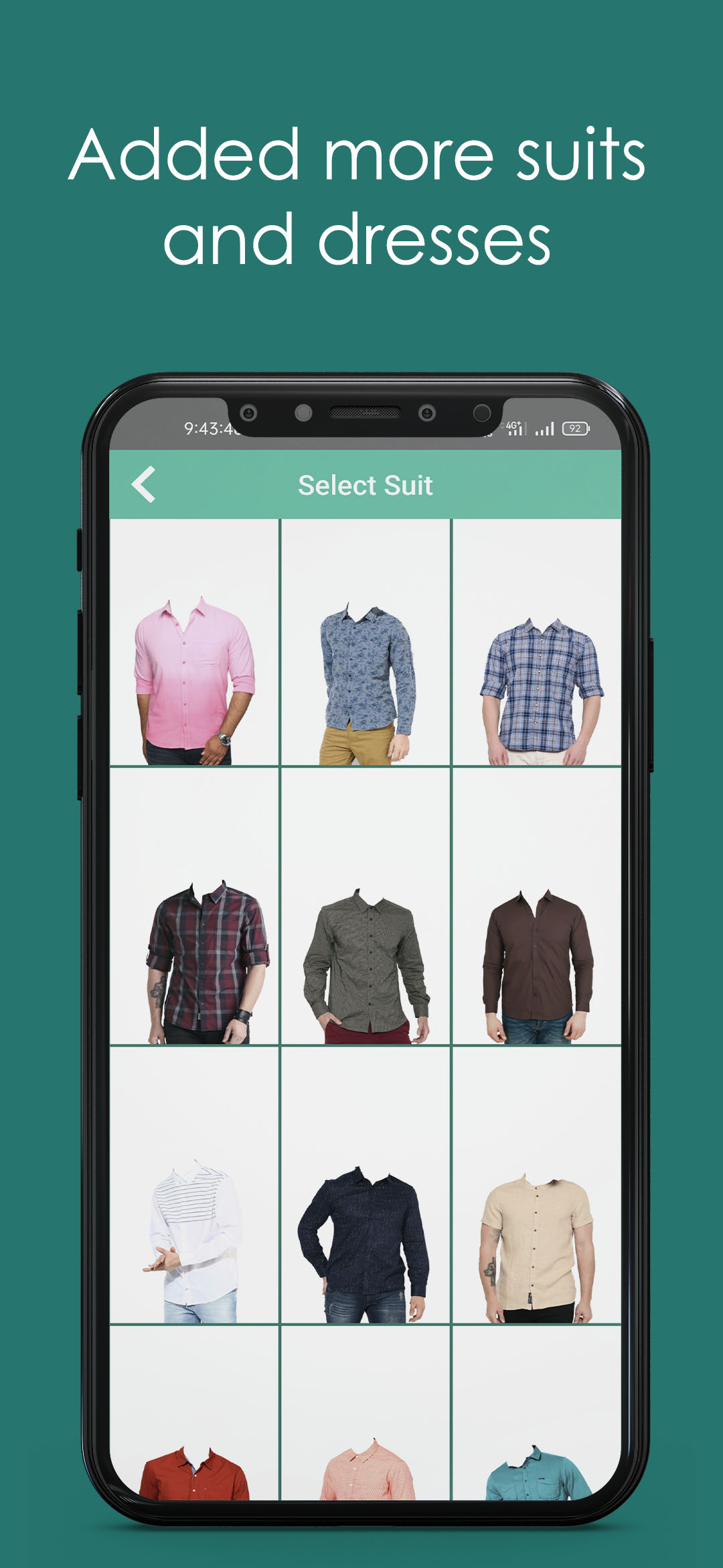 اسکرین شات 5 برنامه Man Casual Shirt Photo Suit