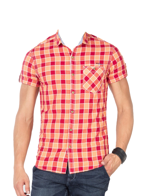 اسکرین شات 8 برنامه Man Check Shirt Photo Suit