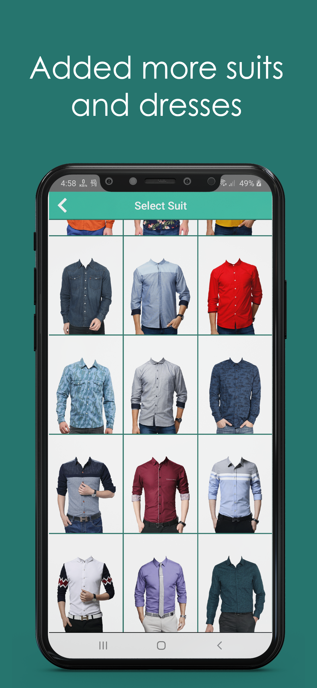 اسکرین شات 6 برنامه Man Shirt Photo Suit