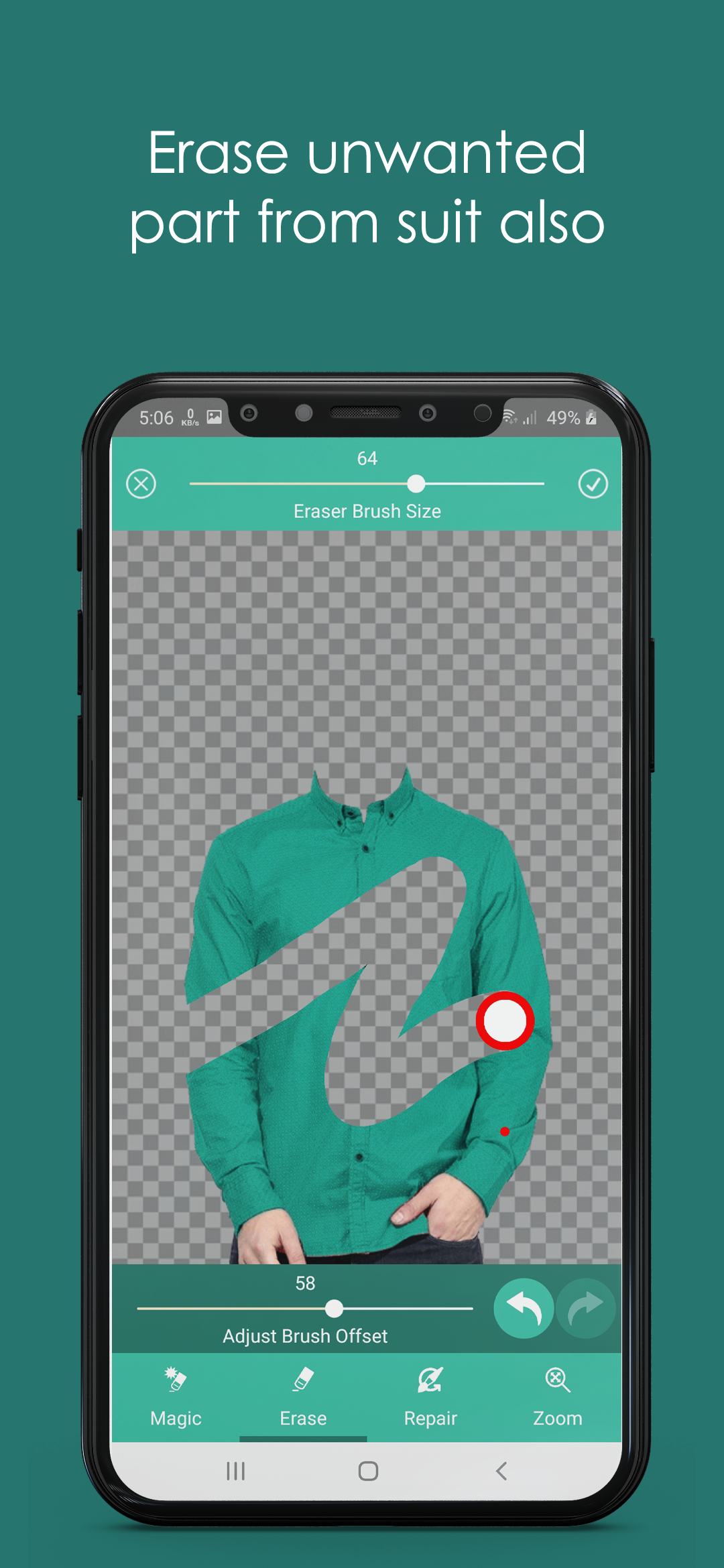اسکرین شات 5 برنامه Man Shirt Photo Suit