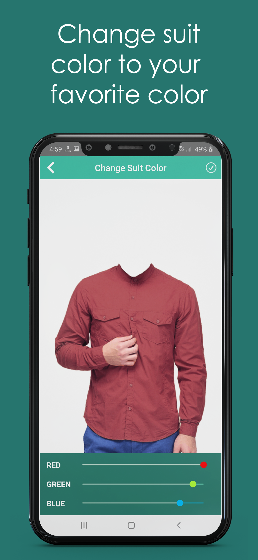 اسکرین شات 7 برنامه Man Shirt Photo Suit