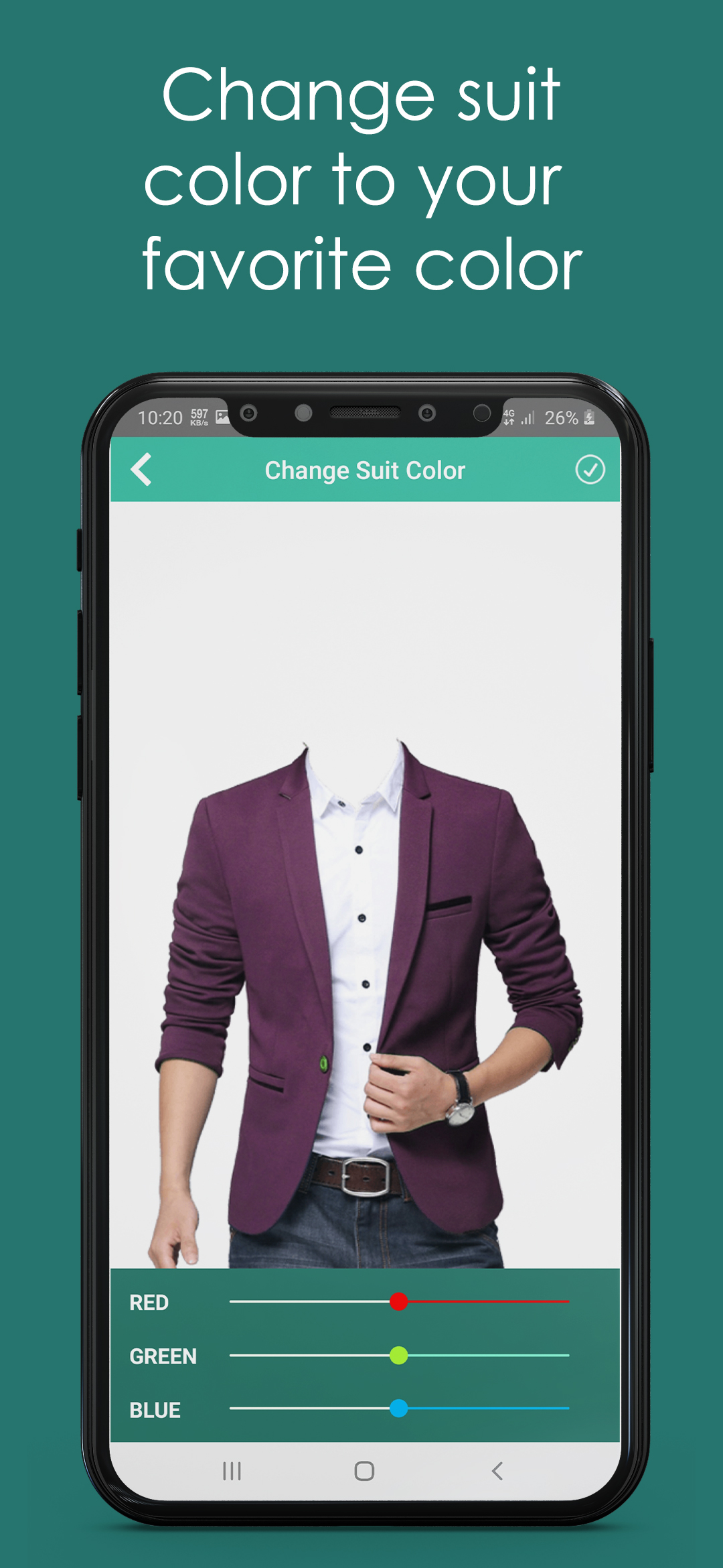 اسکرین شات 6 برنامه Man Suit Photo Editor