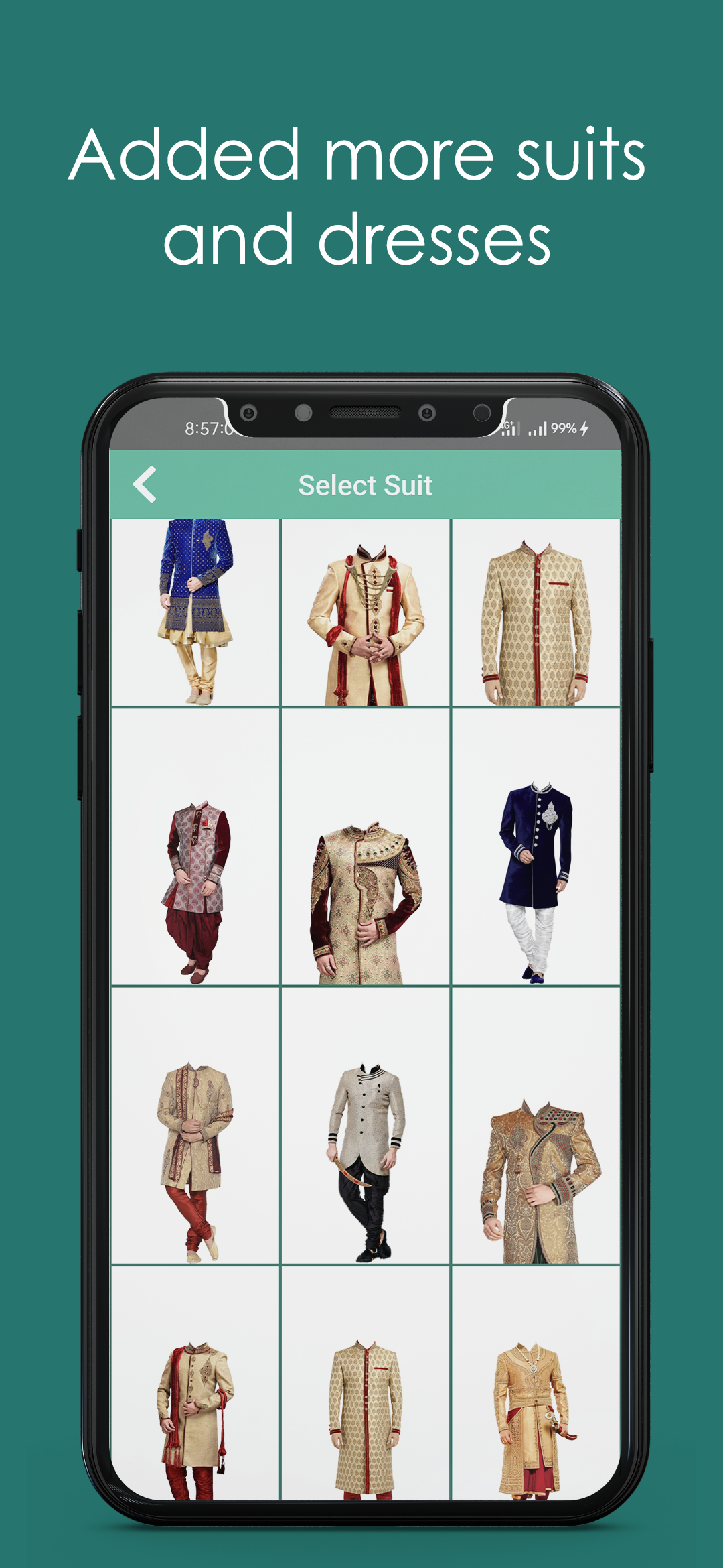 اسکرین شات 4 برنامه Men Sherwani Photo Editor