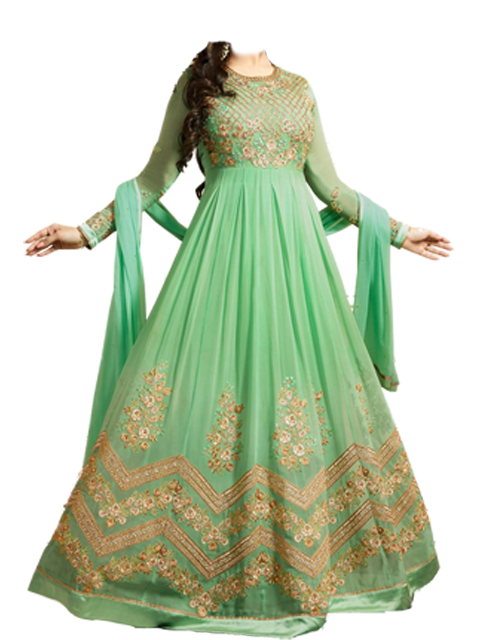 اسکرین شات 8 برنامه Anarkali Dress Photo Suit