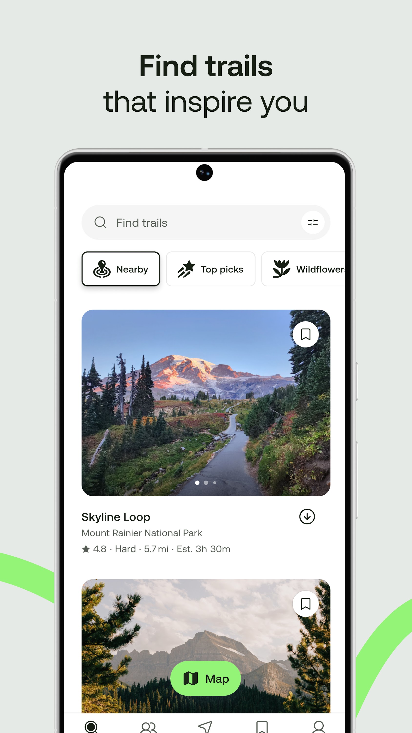 اسکرین شات 2 برنامه AllTrails: Hike, Bike & Run