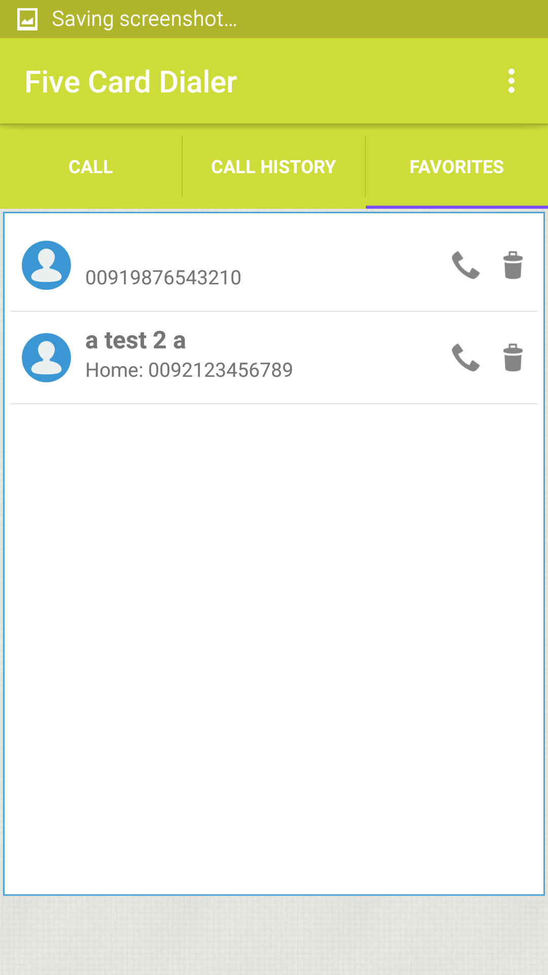 اسکرین شات 7 برنامه Five Card Dialer
