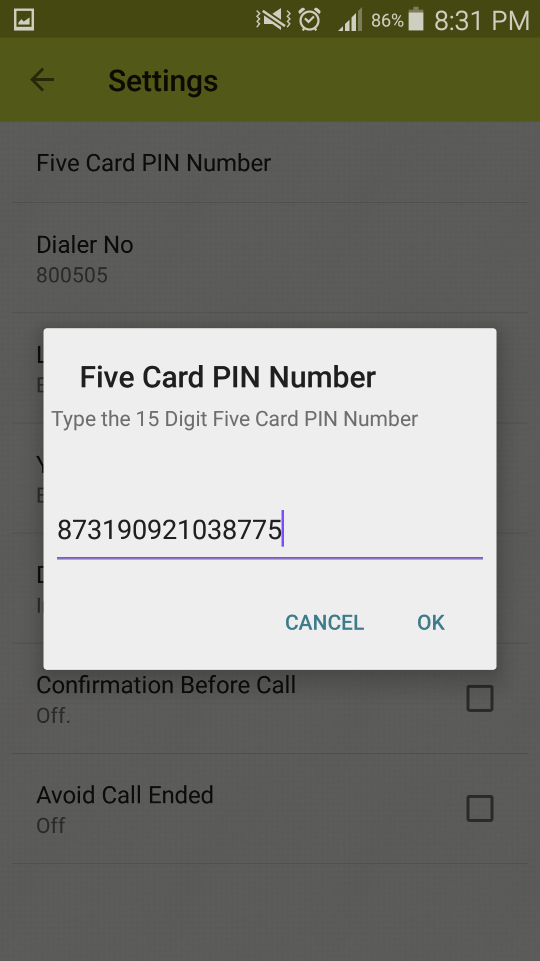 اسکرین شات 4 برنامه Five Card Dialer