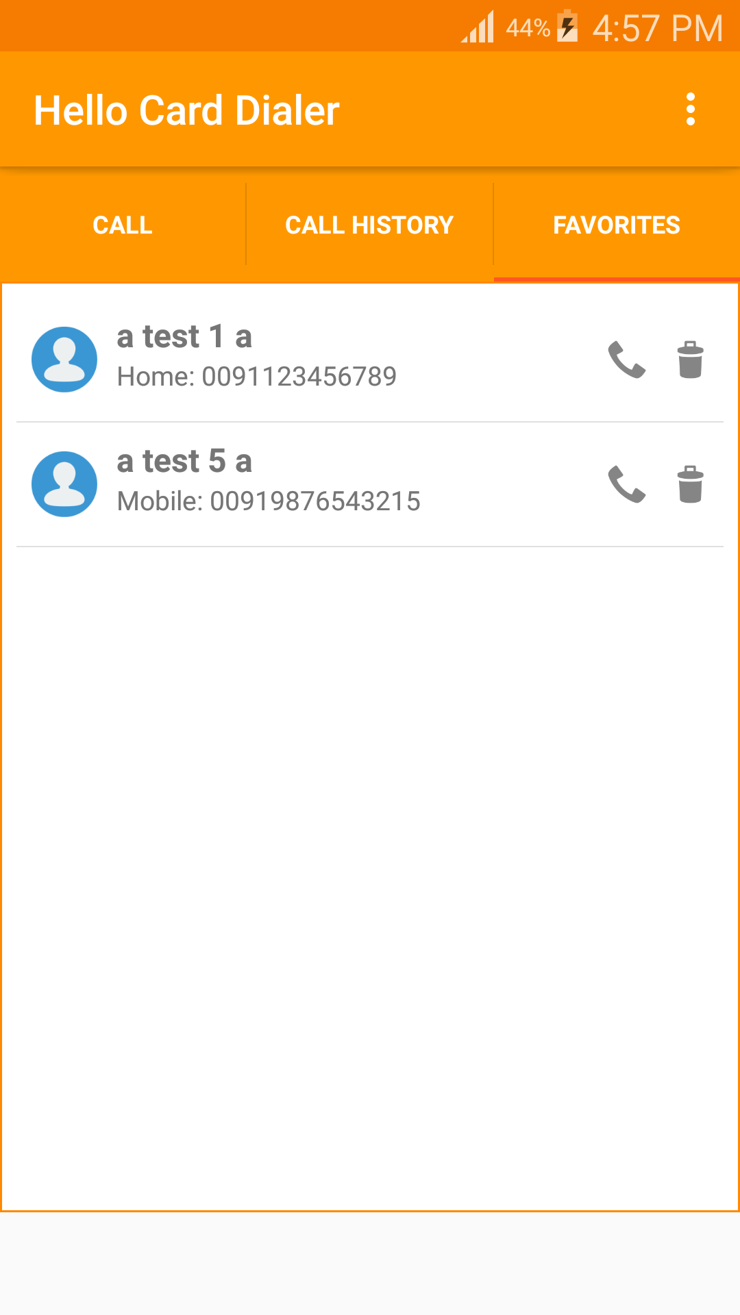 اسکرین شات 8 برنامه Hello Card Dialer