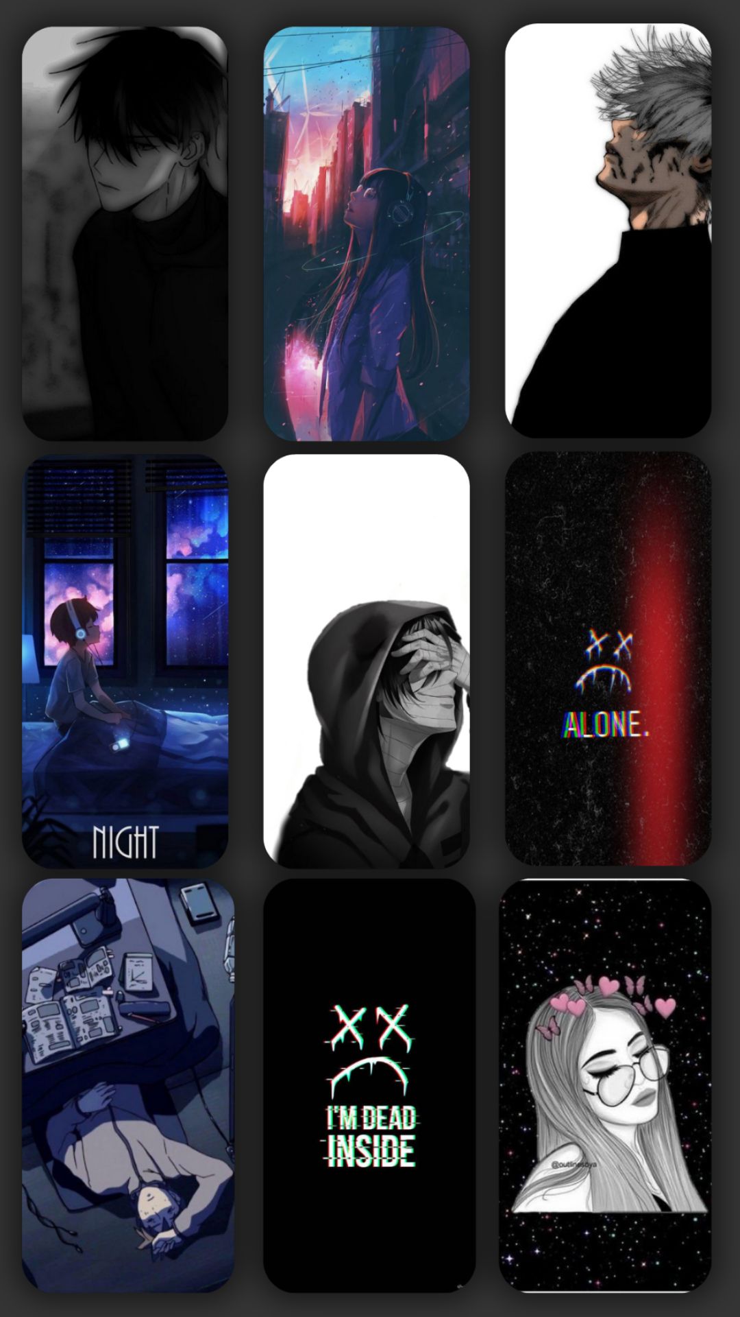 اسکرین شات 7 برنامه Sad Wallpaper