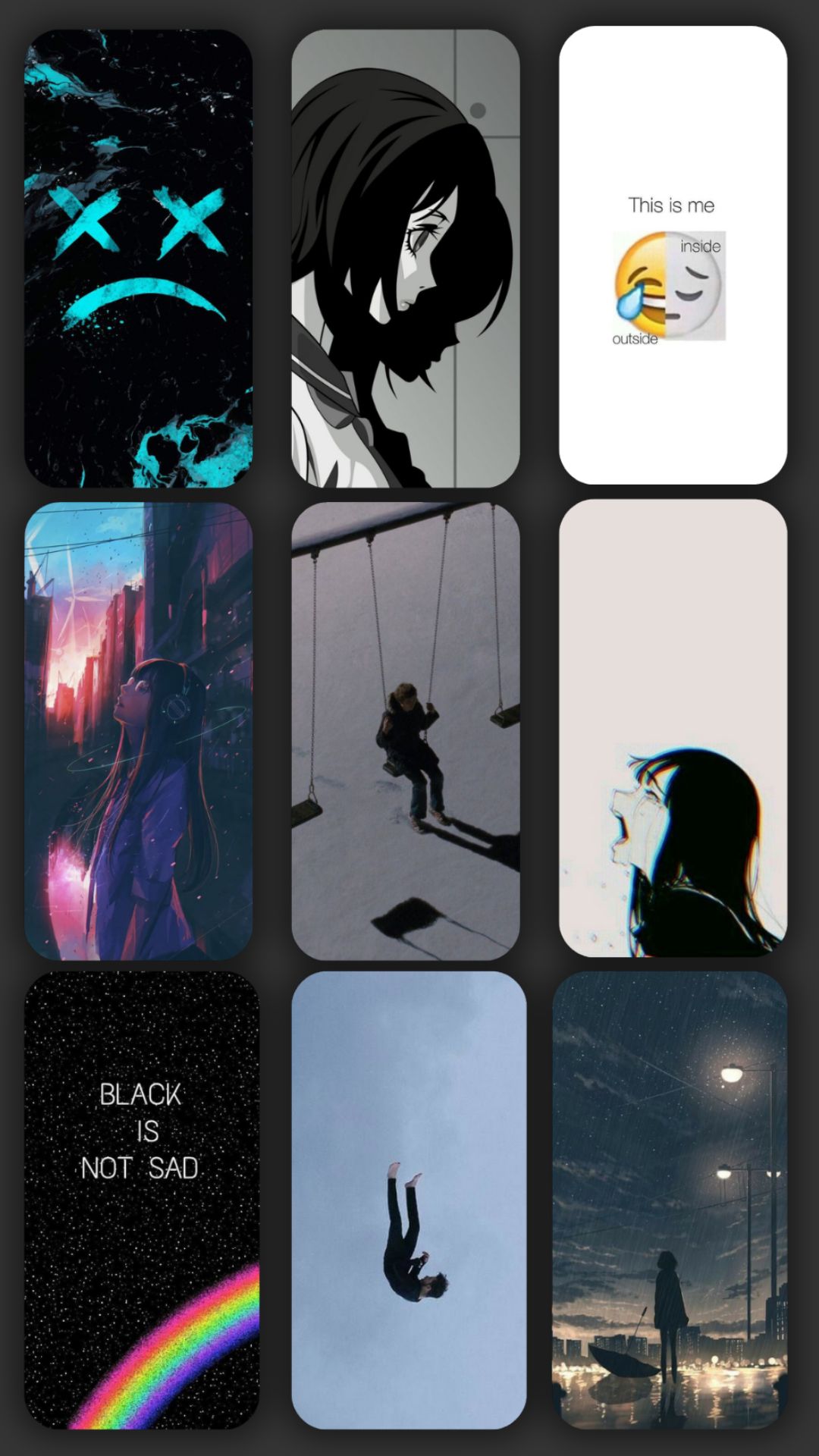 اسکرین شات 2 برنامه Sad Wallpaper