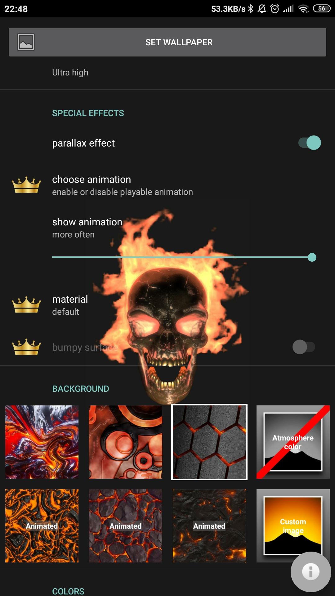 اسکرین شات 6 برنامه Skull wallpaper