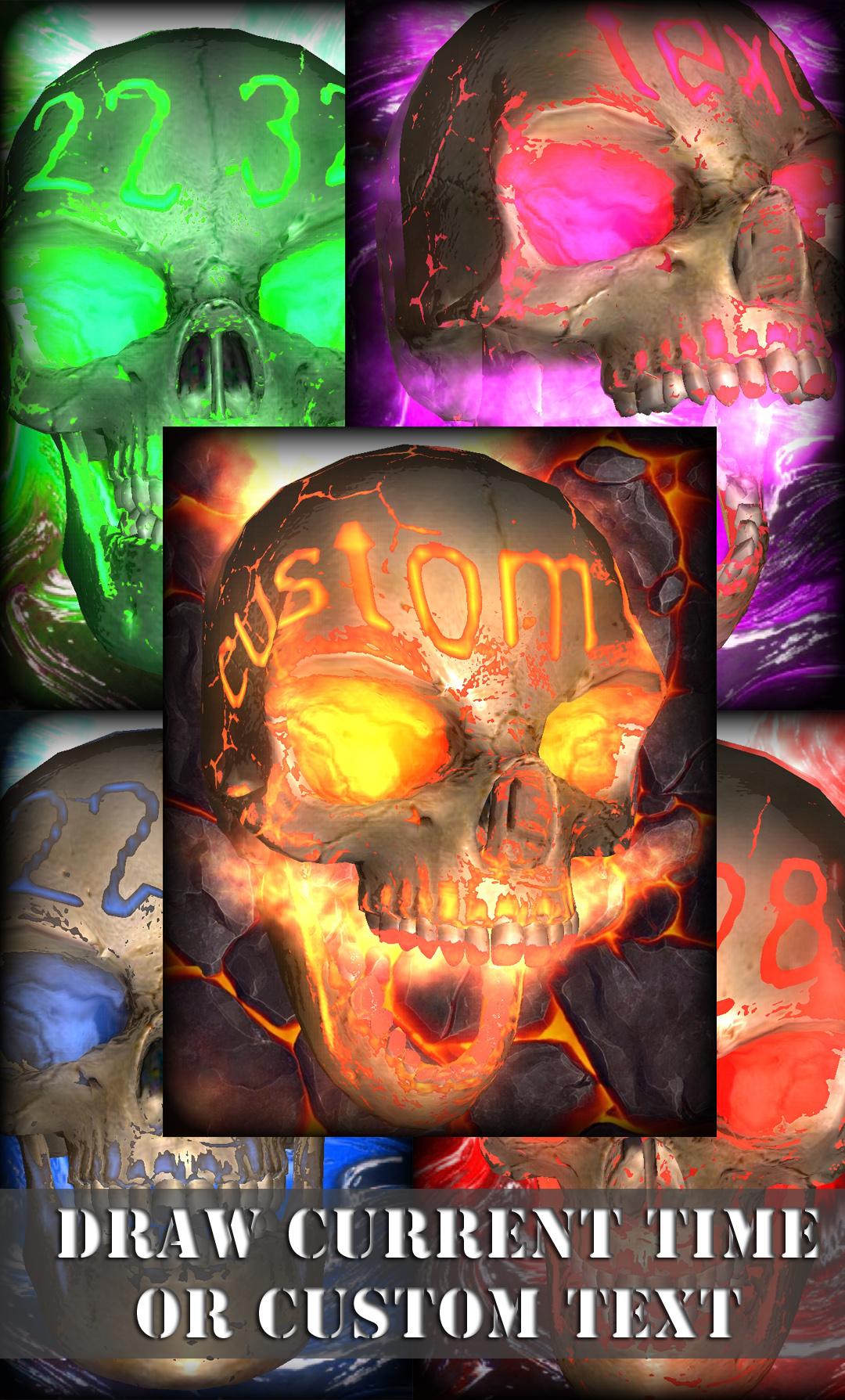 اسکرین شات 5 برنامه Skull wallpaper
