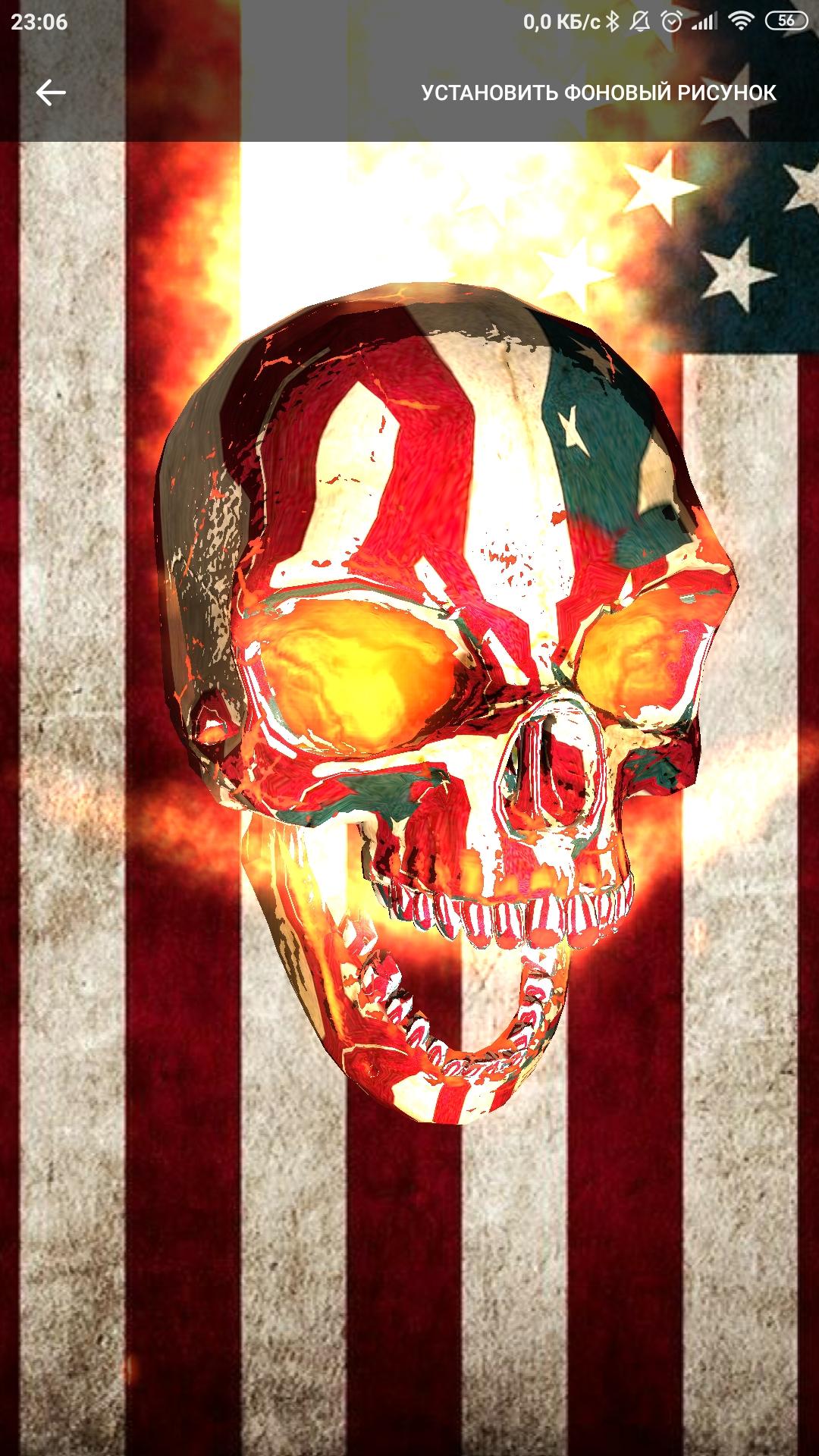 اسکرین شات 3 برنامه Skull wallpaper