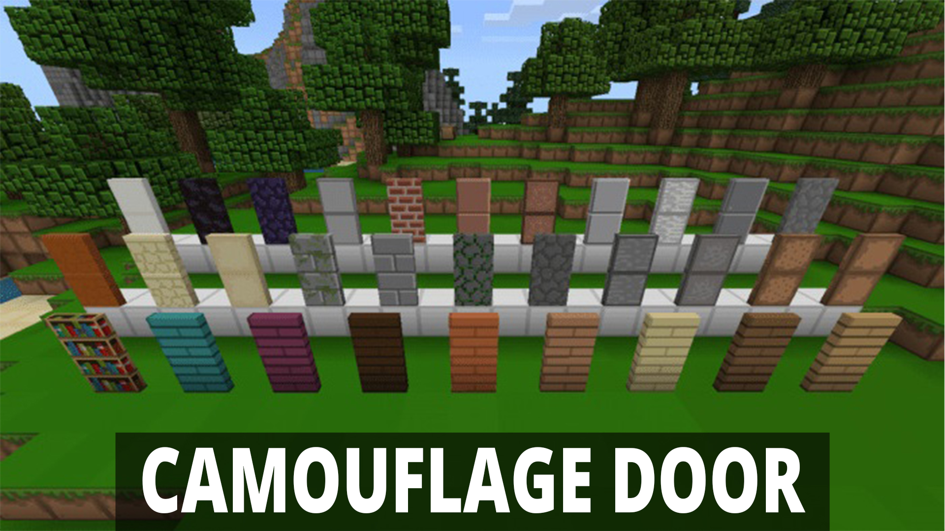 اسکرین شات 4 برنامه Camouflage Door Mod Minecraft