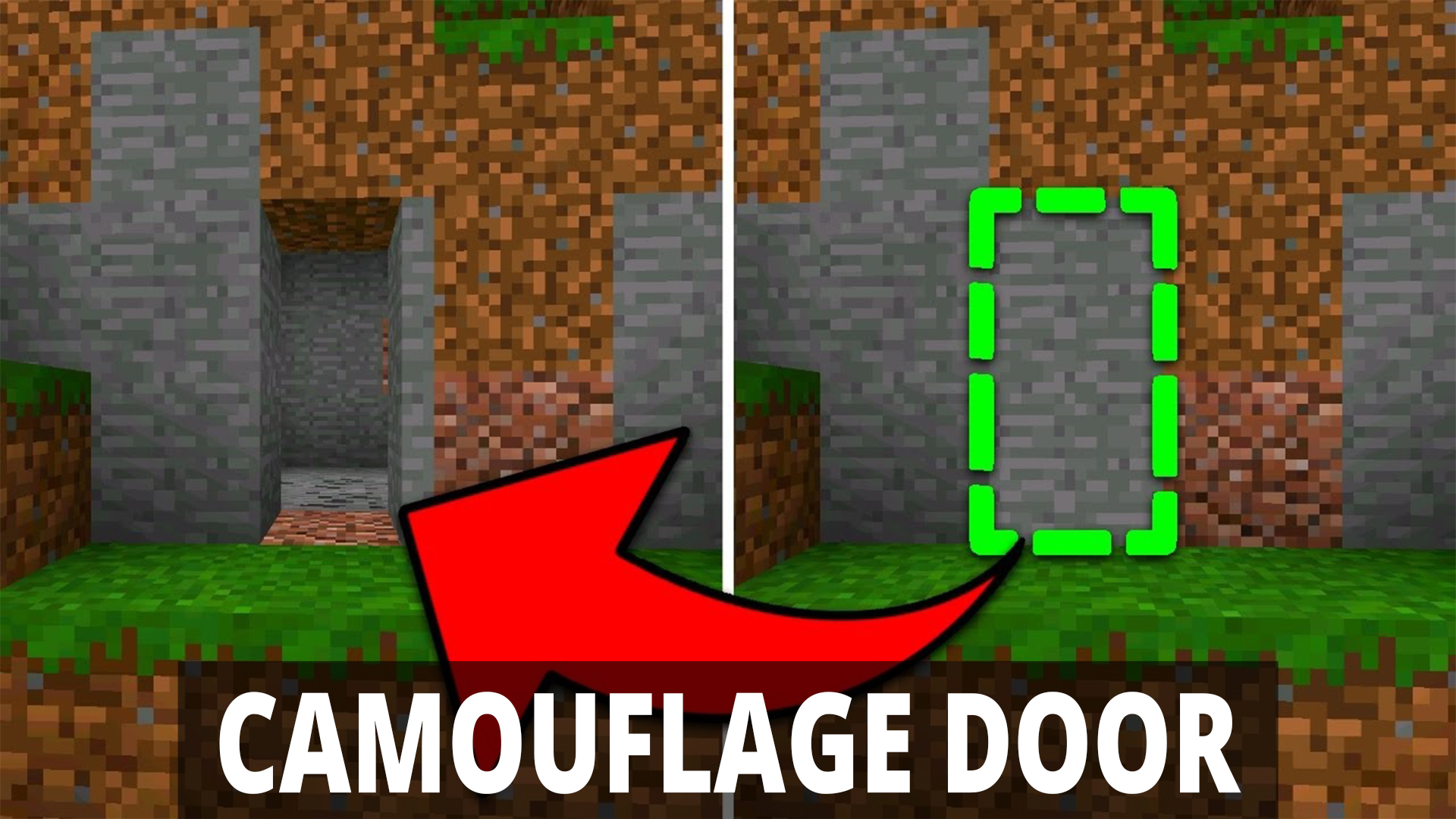 اسکرین شات 1 برنامه Camouflage Door Mod Minecraft