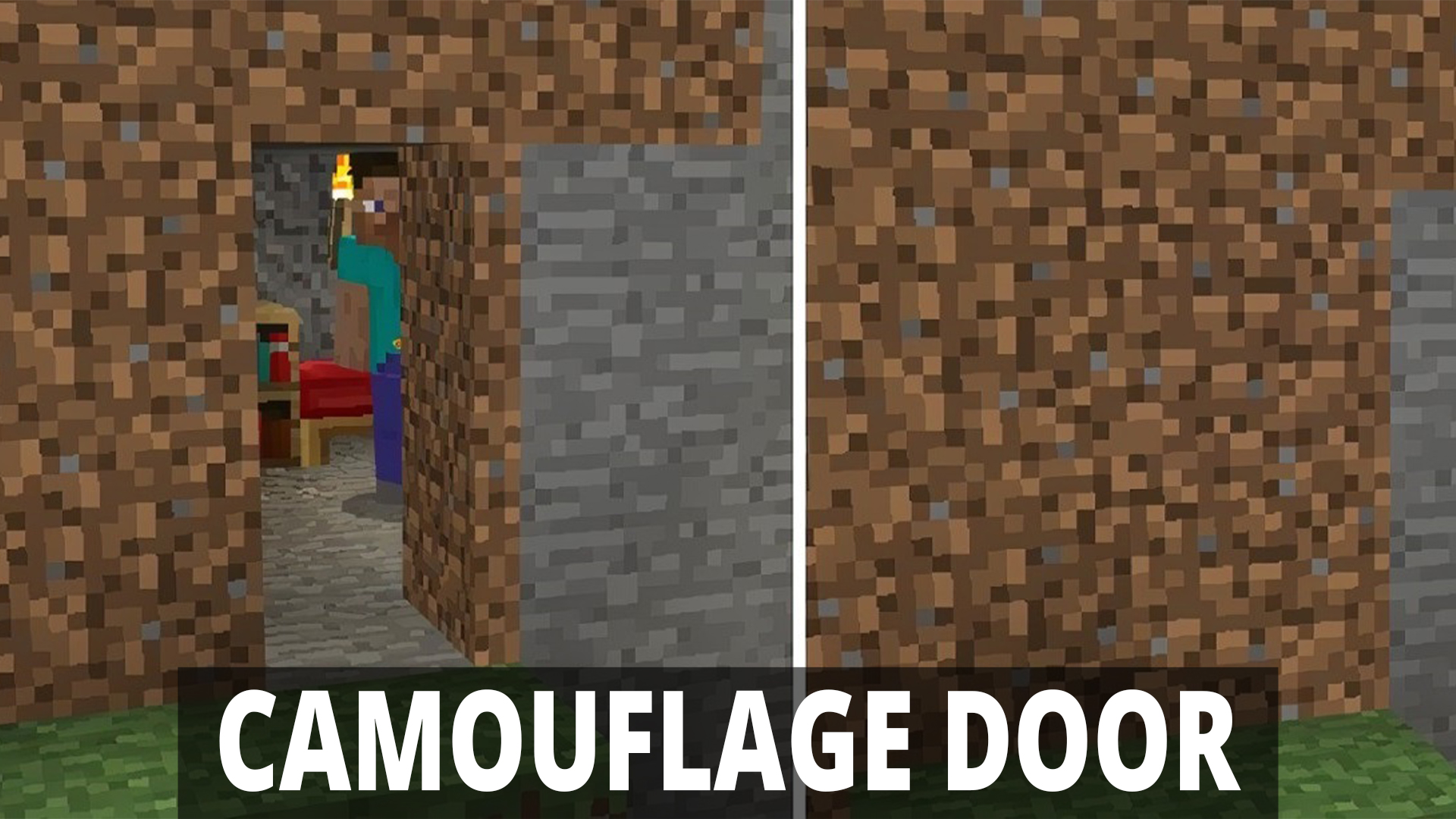 اسکرین شات 2 برنامه Camouflage Door Mod Minecraft
