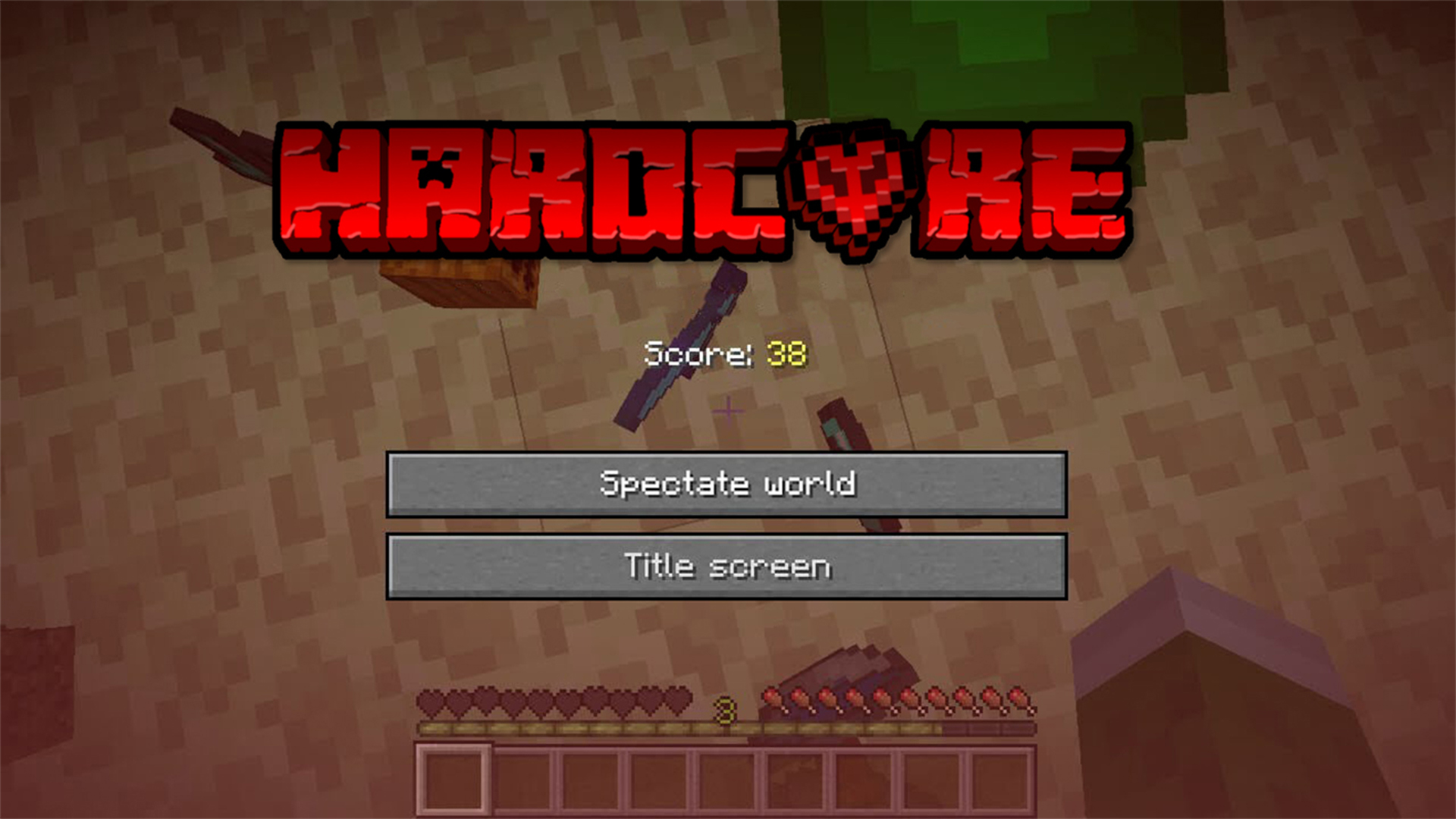 اسکرین شات 1 برنامه Hardcore Mod for Minecraft