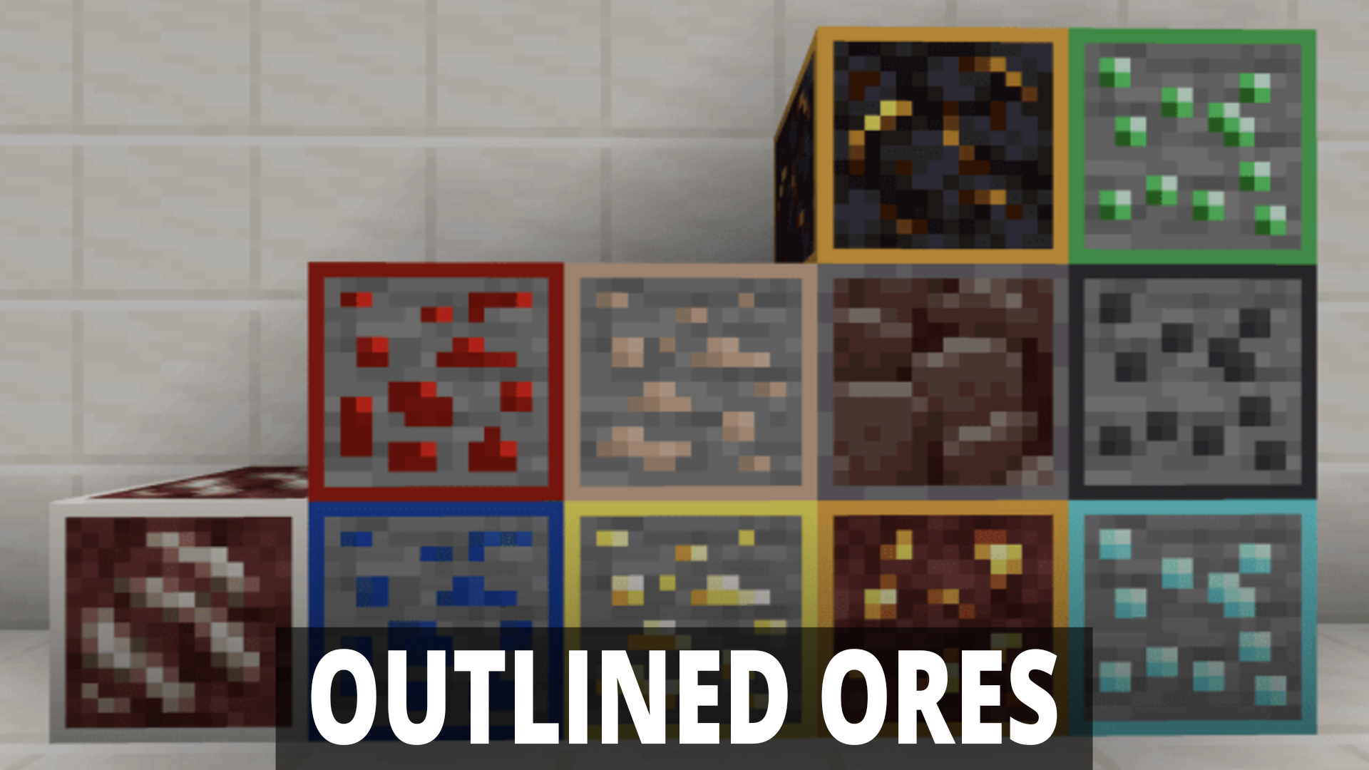 اسکرین شات 3 برنامه Outlined Ores Mod Minecraft