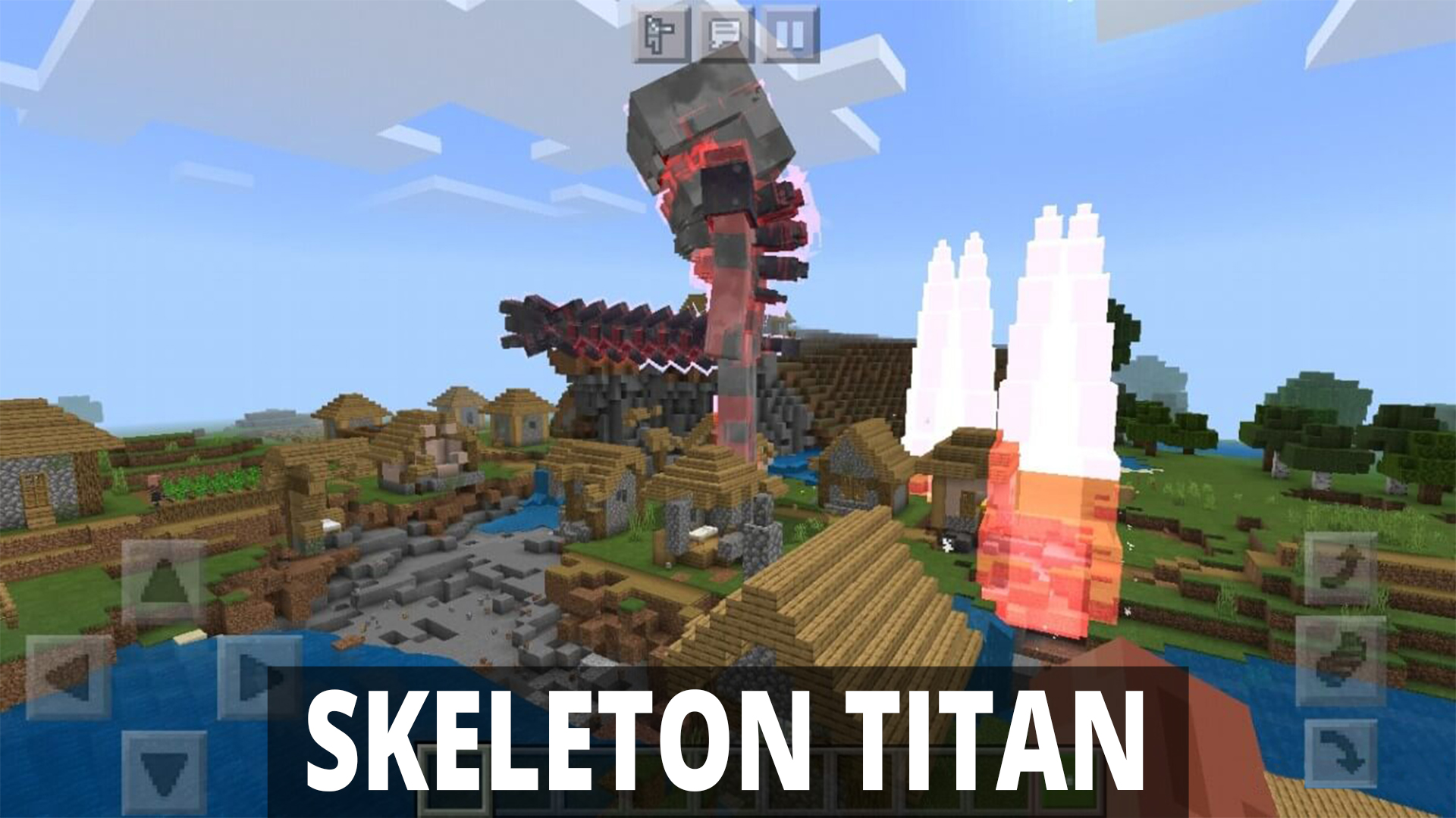 اسکرین شات 4 برنامه Skeleton Titan Mod Minecraft