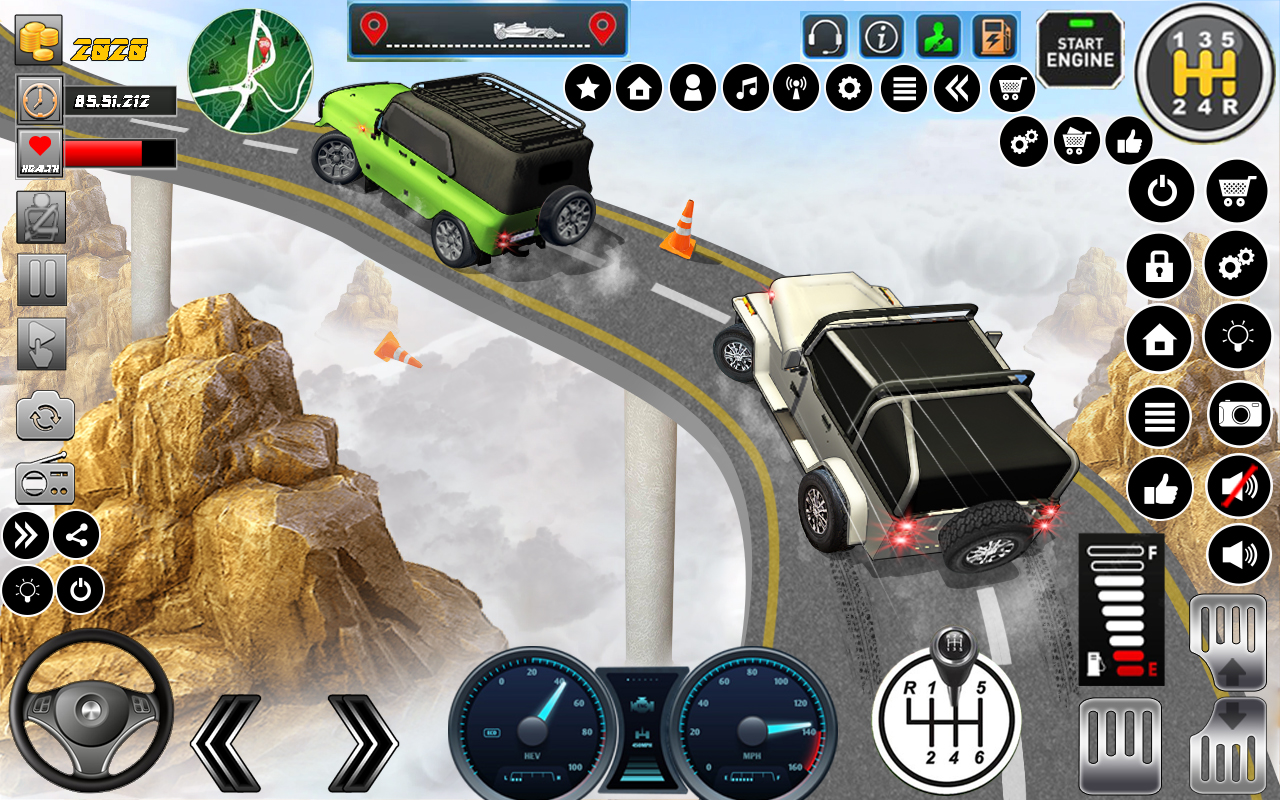 اسکرین شات 2 برنامه Mountain Climb Drive Car Game