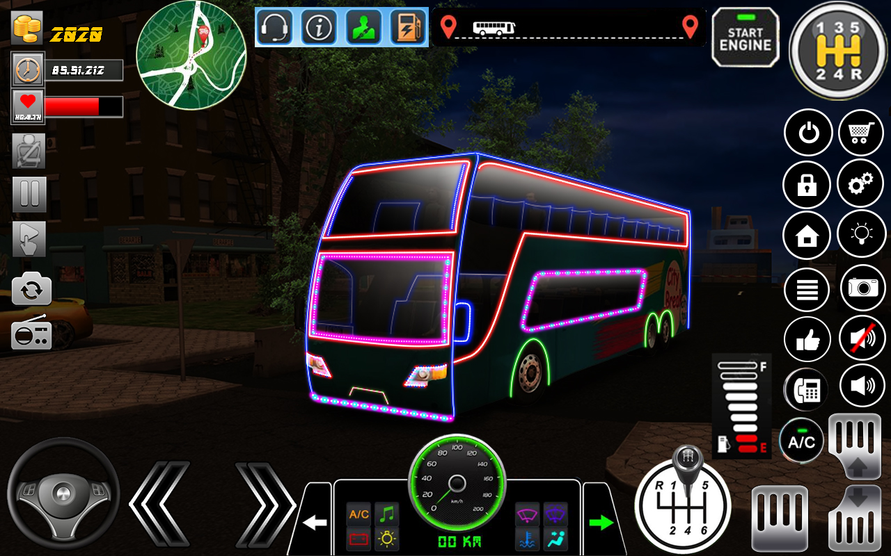 اسکرین شات 1 برنامه Uphill Bus Game Simulator