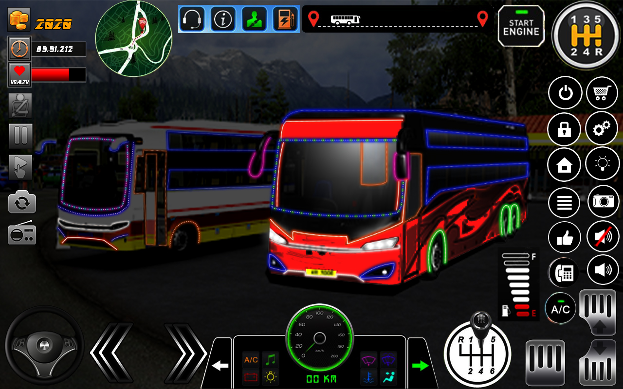 اسکرین شات 4 برنامه Uphill Bus Game Simulator