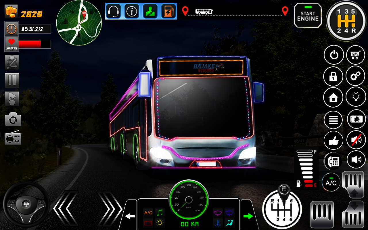 اسکرین شات 5 برنامه Uphill Bus Game Simulator