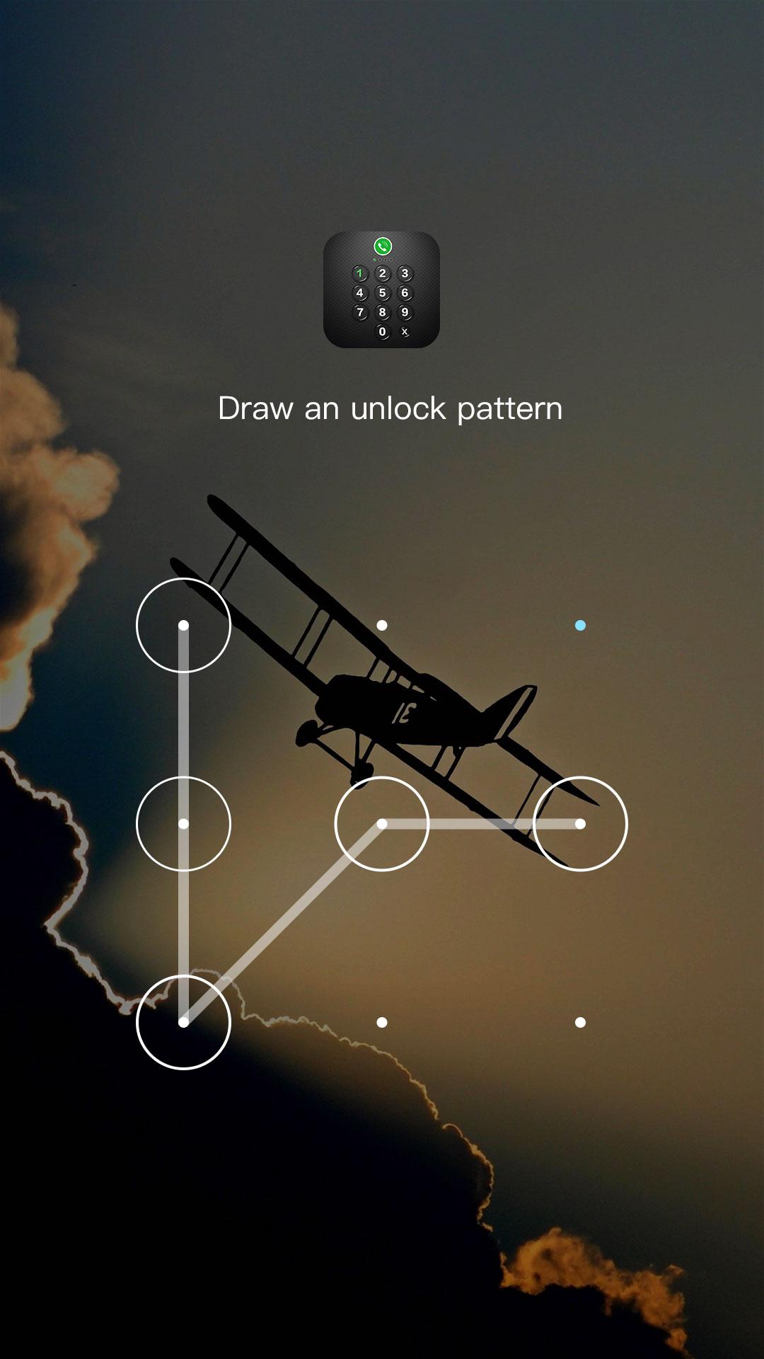 اسکرین شات 1 برنامه Applock - Plane