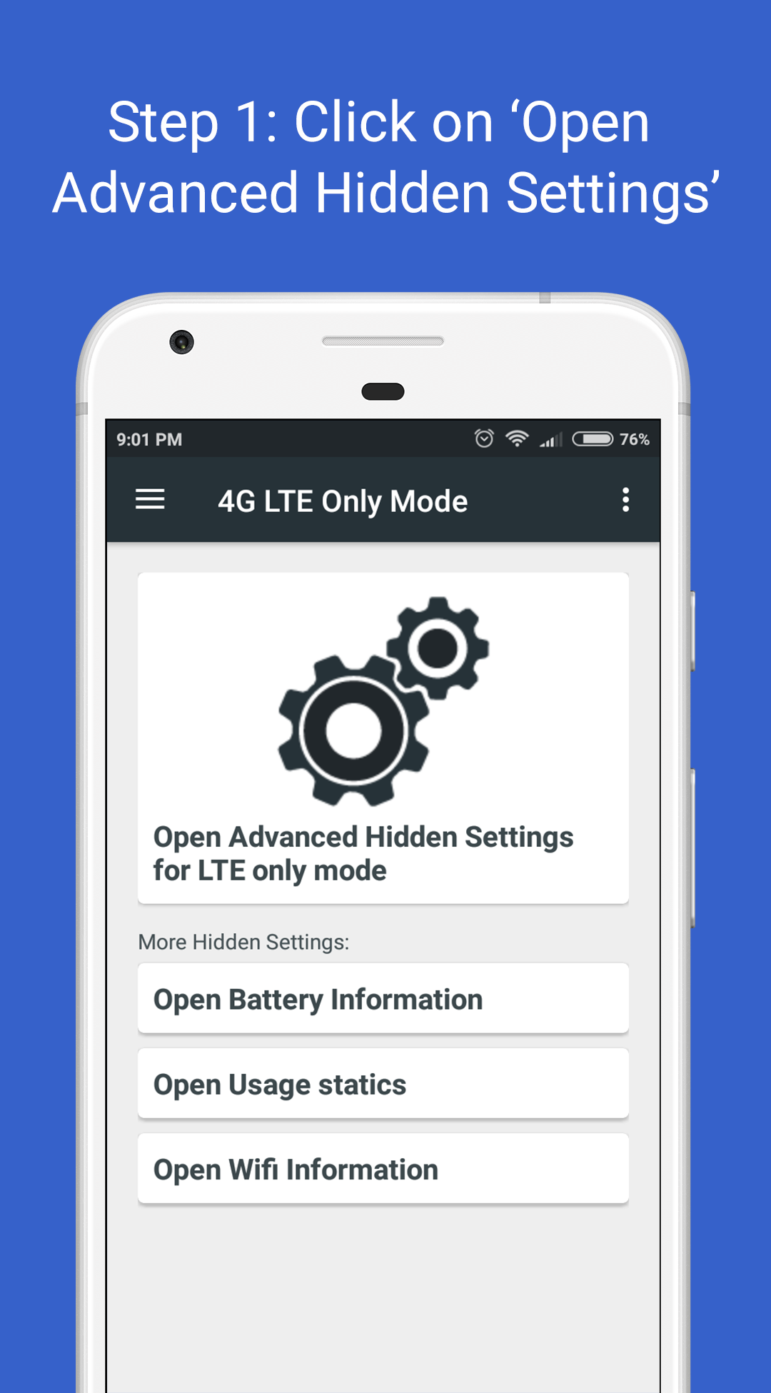 اسکرین شات 1 برنامه 4G LTE Only Mode