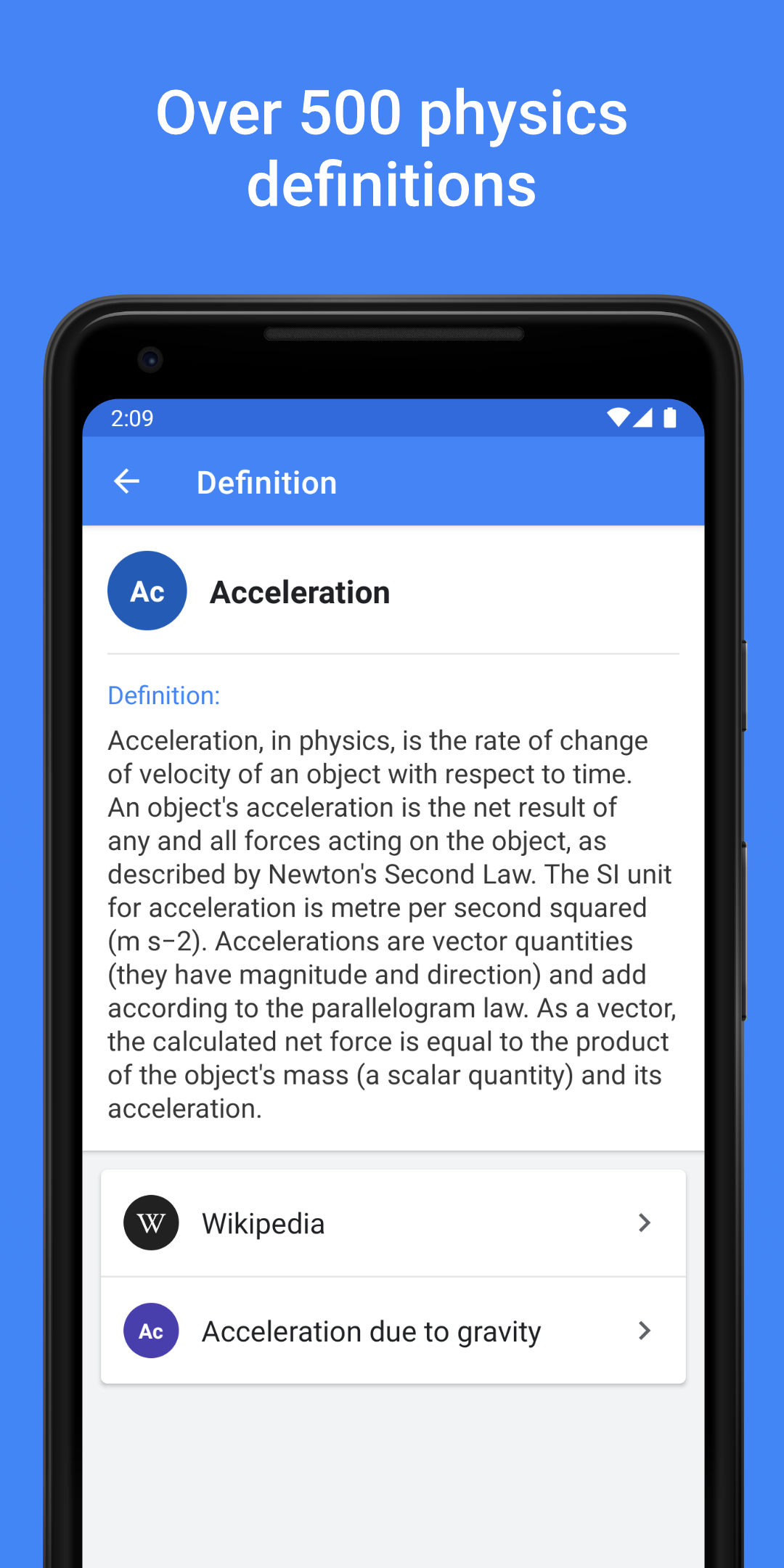 اسکرین شات 5 برنامه Physics Pro - Notes & Formulas