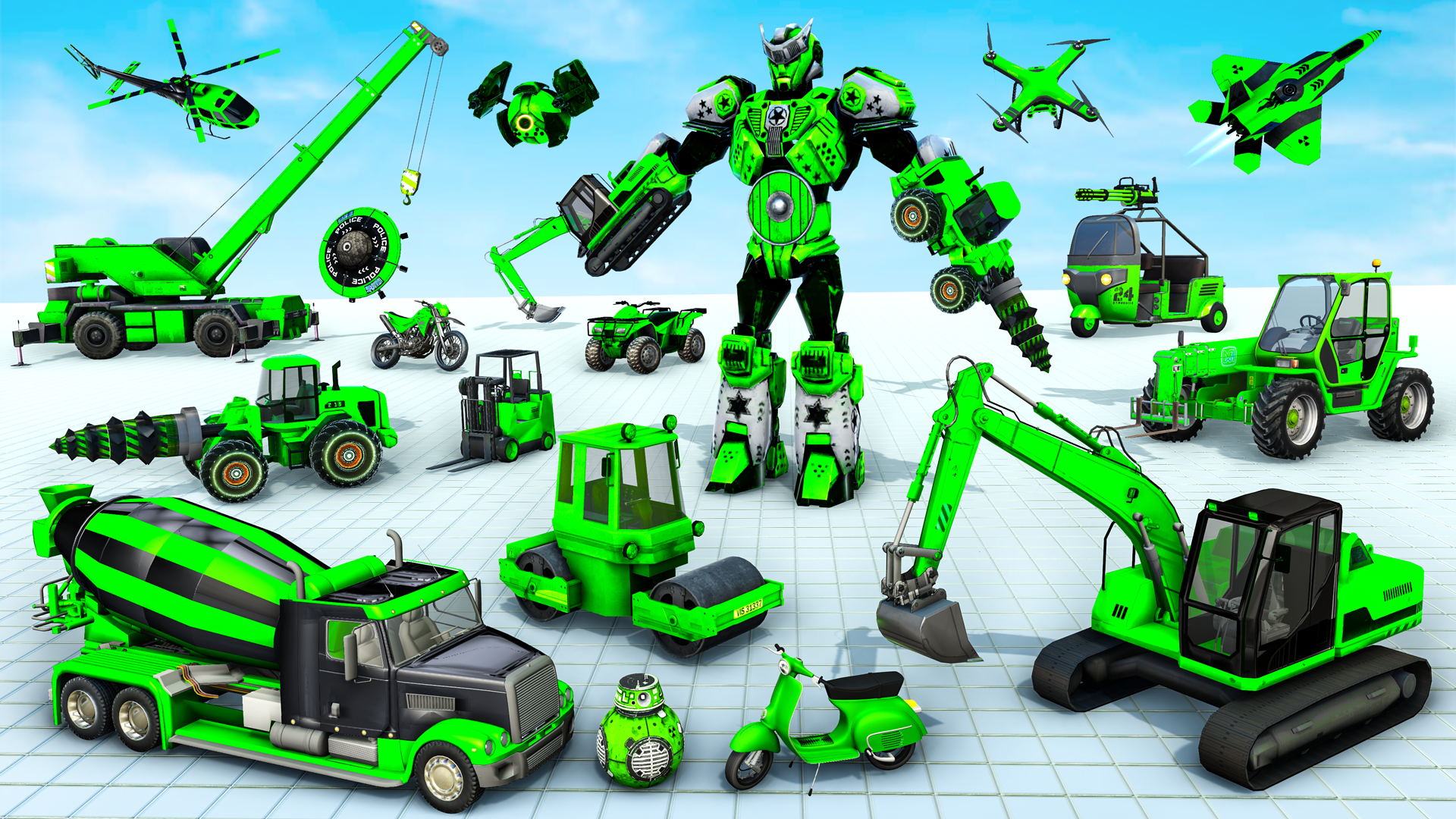 اسکرین شات 1 بازی Mech Robot Transformation Game