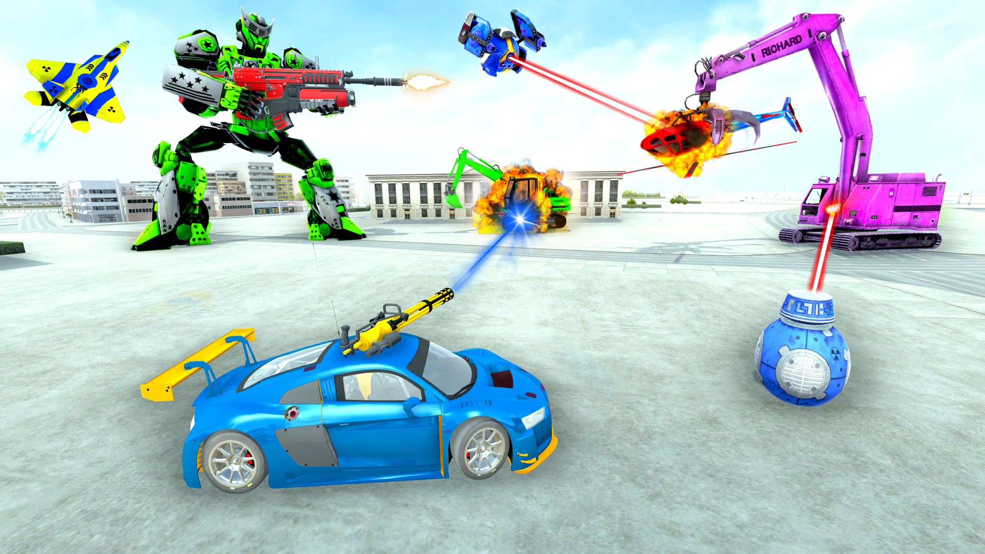اسکرین شات 5 بازی Mech Robot Transformation Game