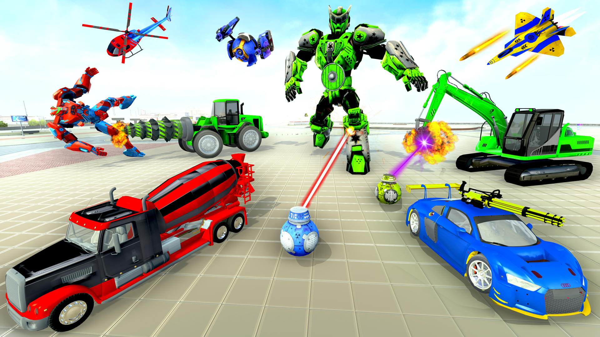 اسکرین شات 3 بازی Mech Robot Transformation Game