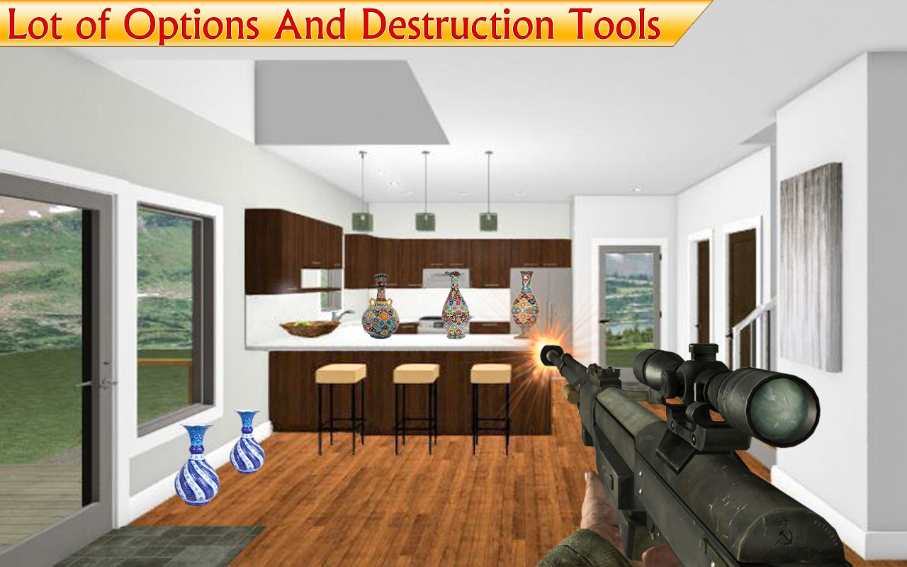 اسکرین شات 1 برنامه Destroy the House - Home Game