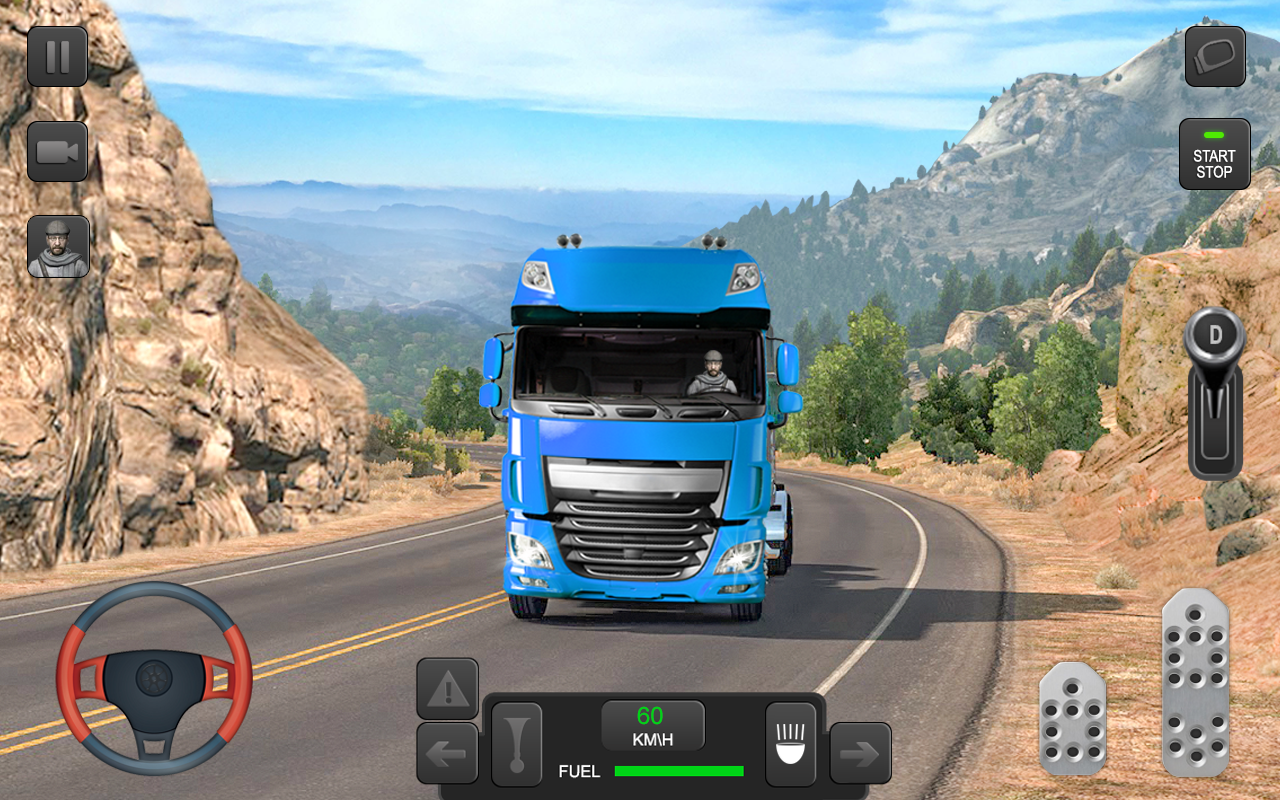 اسکرین شات 1 برنامه Euro Truck Simulator 3D