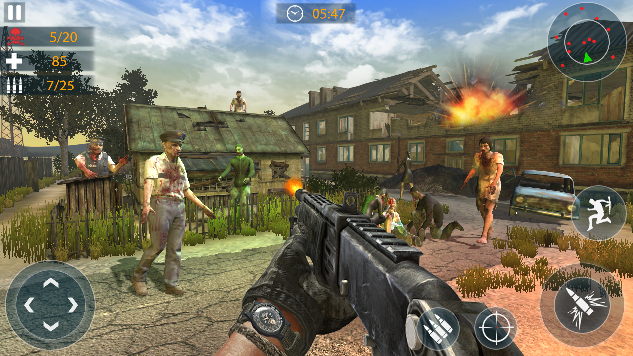 اسکرین شات 3 بازی Zombie Shooting Games