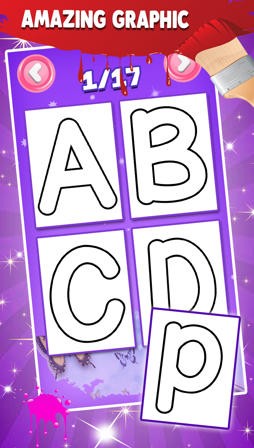 اسکرین شات 3 برنامه Alphabets Coloring book