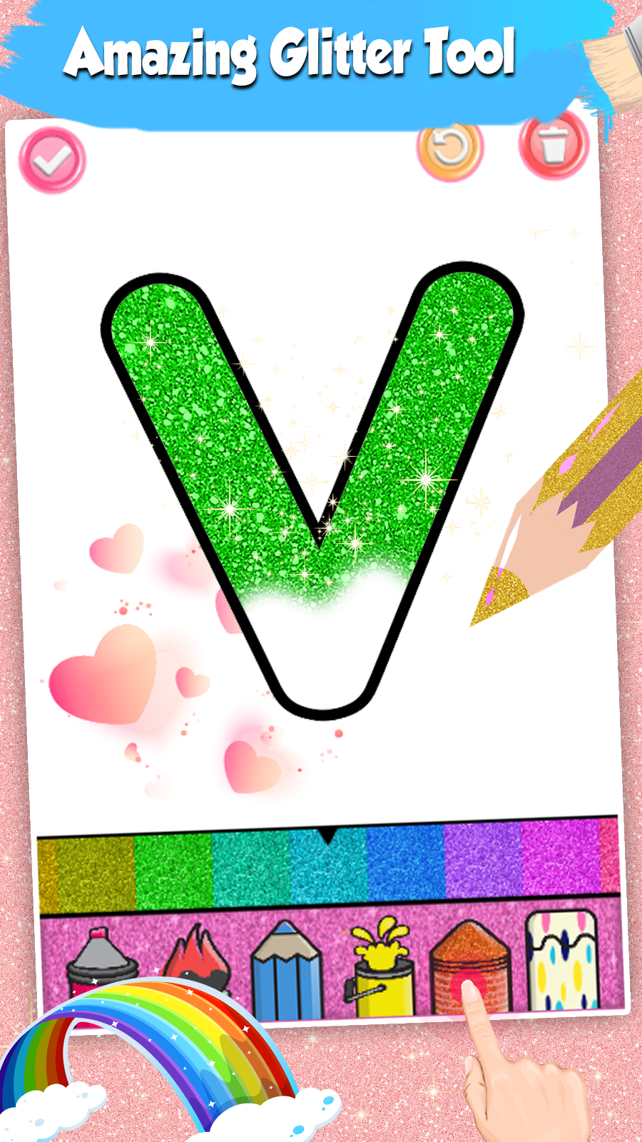اسکرین شات 4 برنامه Alphabets Coloring book