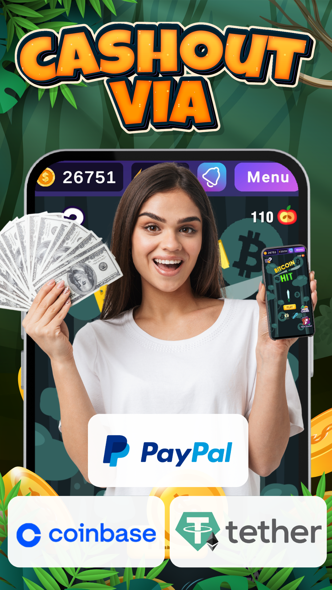 اسکرین شات 2 بازی Bitcoin Hit - Earn Bitcoin