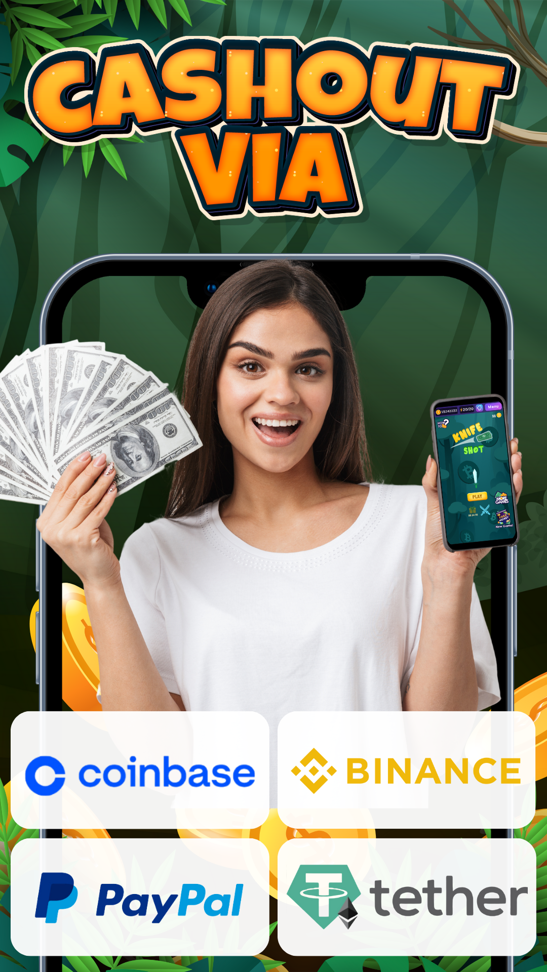 اسکرین شات 2 بازی Knife Shot - Earn Cash