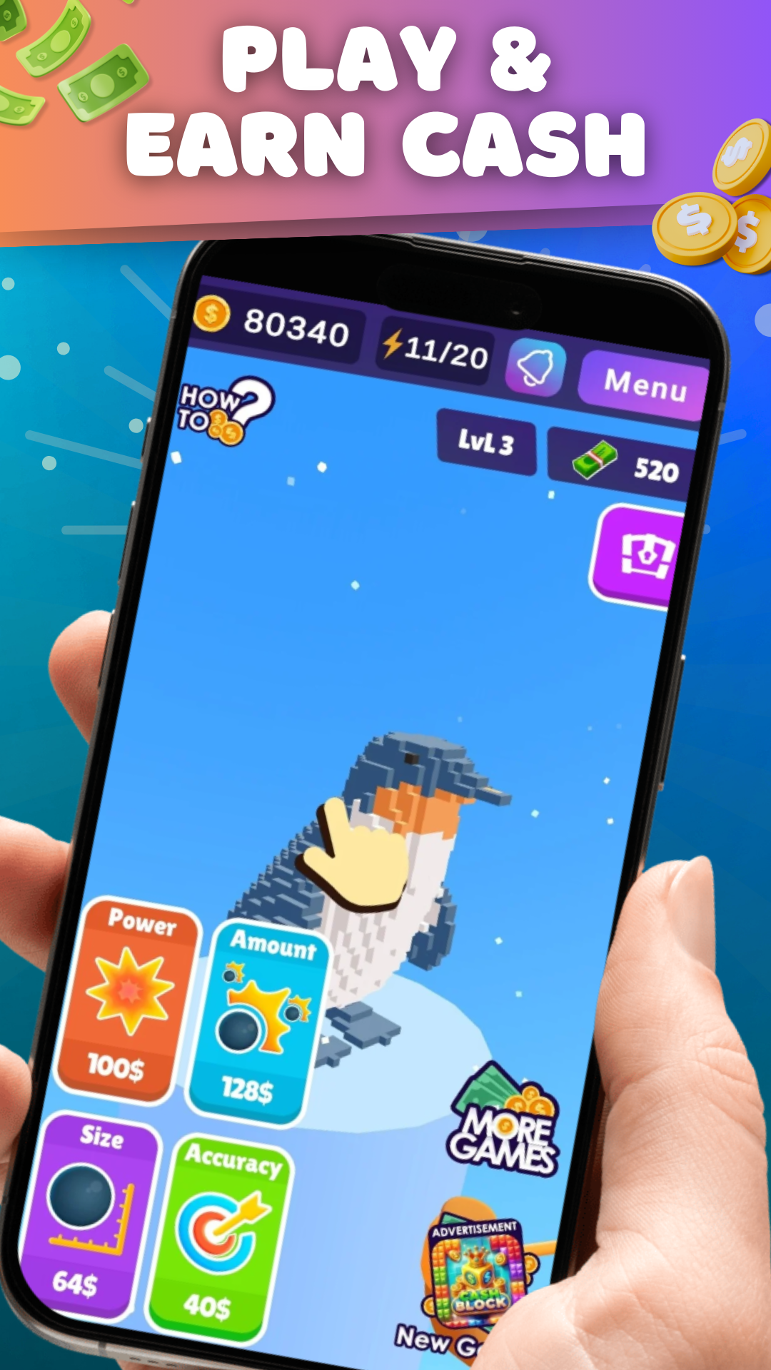 اسکرین شات 1 بازی Slingshot Rush - Earn Money